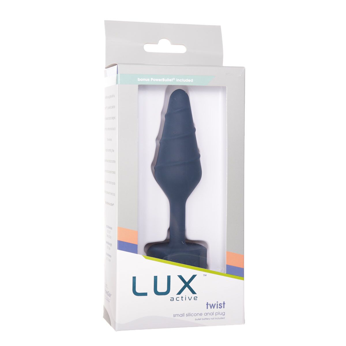 Анальна пробка Lux Active Twist Plug Small Blue