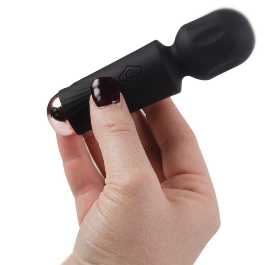 Вибромассажер Rocks Off Mini Wand Black Tulip, 16 режимов