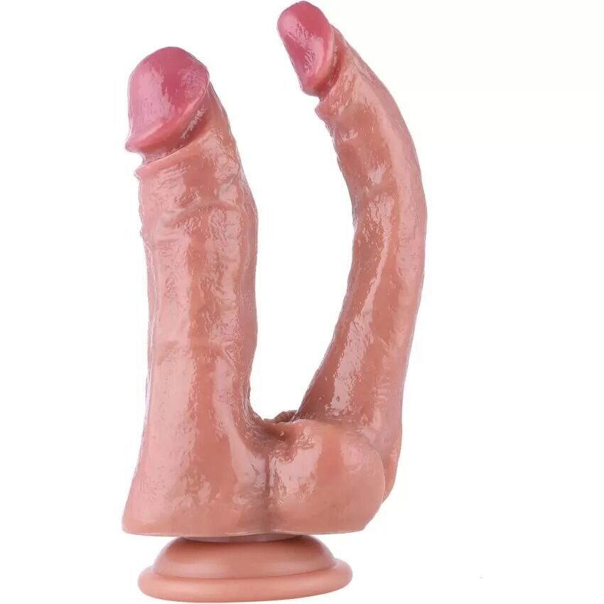 Двойной фаллоимитатор для секс-машин Hismith Double Penetrator, 9.25″ (мятая упаковка!!!)