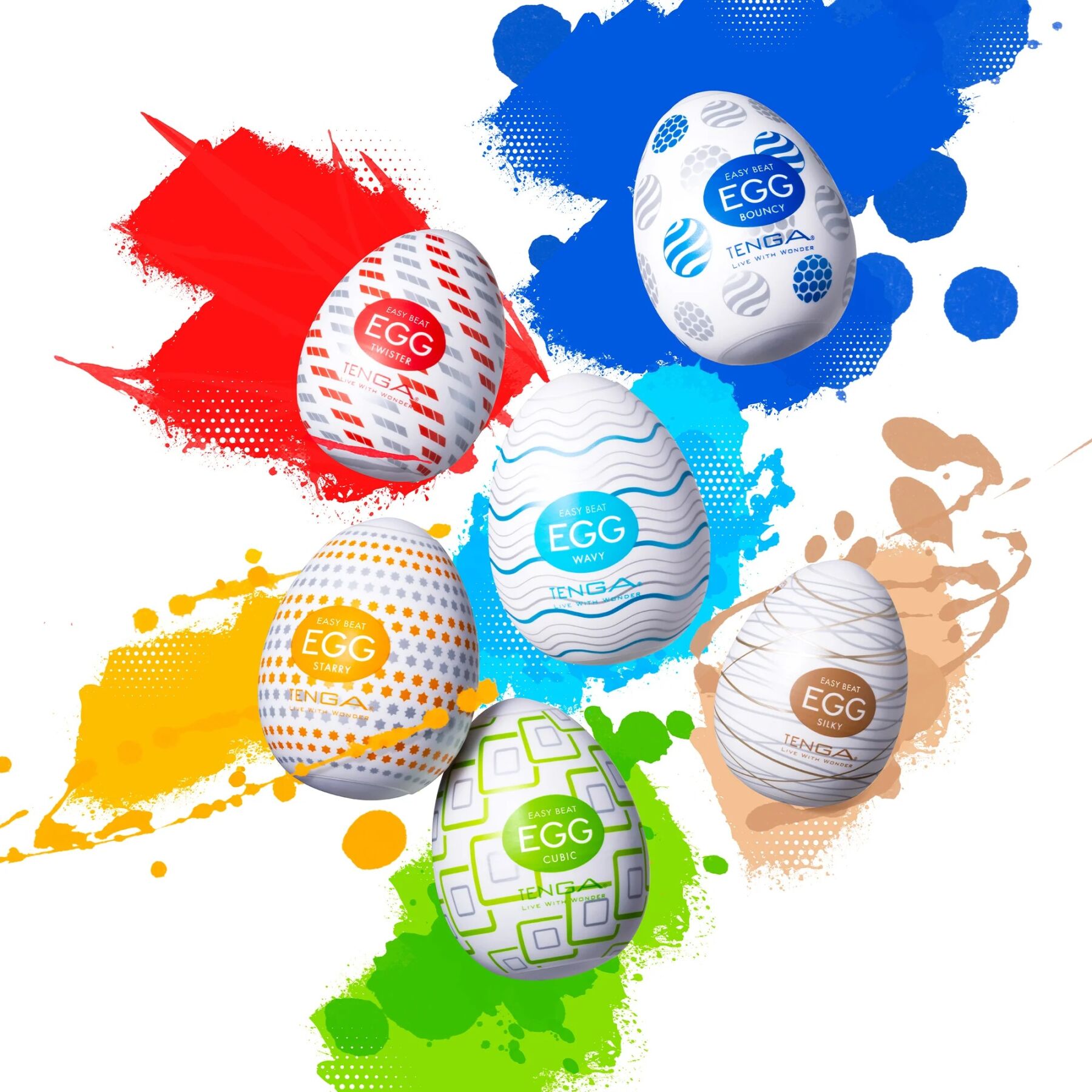 Набор мастурбаторов-яиц Tenga Egg Variety Pack - Standard (6 шт)