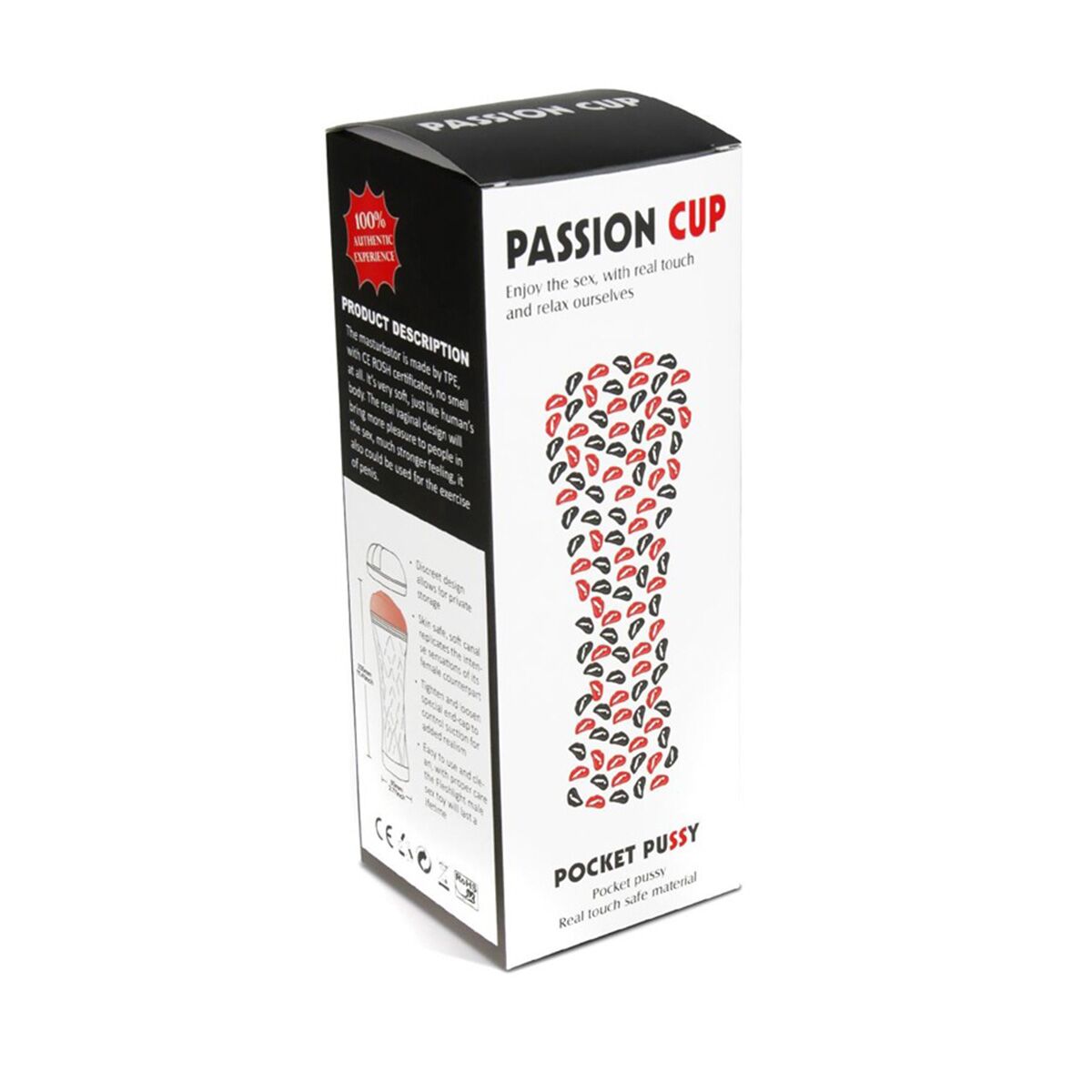 Мастурбатор з вібрацією Passion Cup - Mouth
