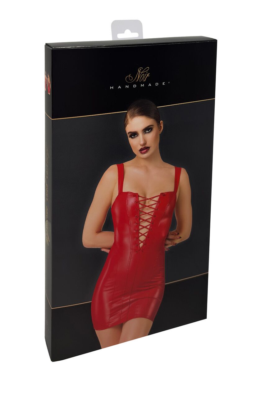 Сукня Noir Handmade F364 Bombshell Lace-Up Mini Dress Red M
