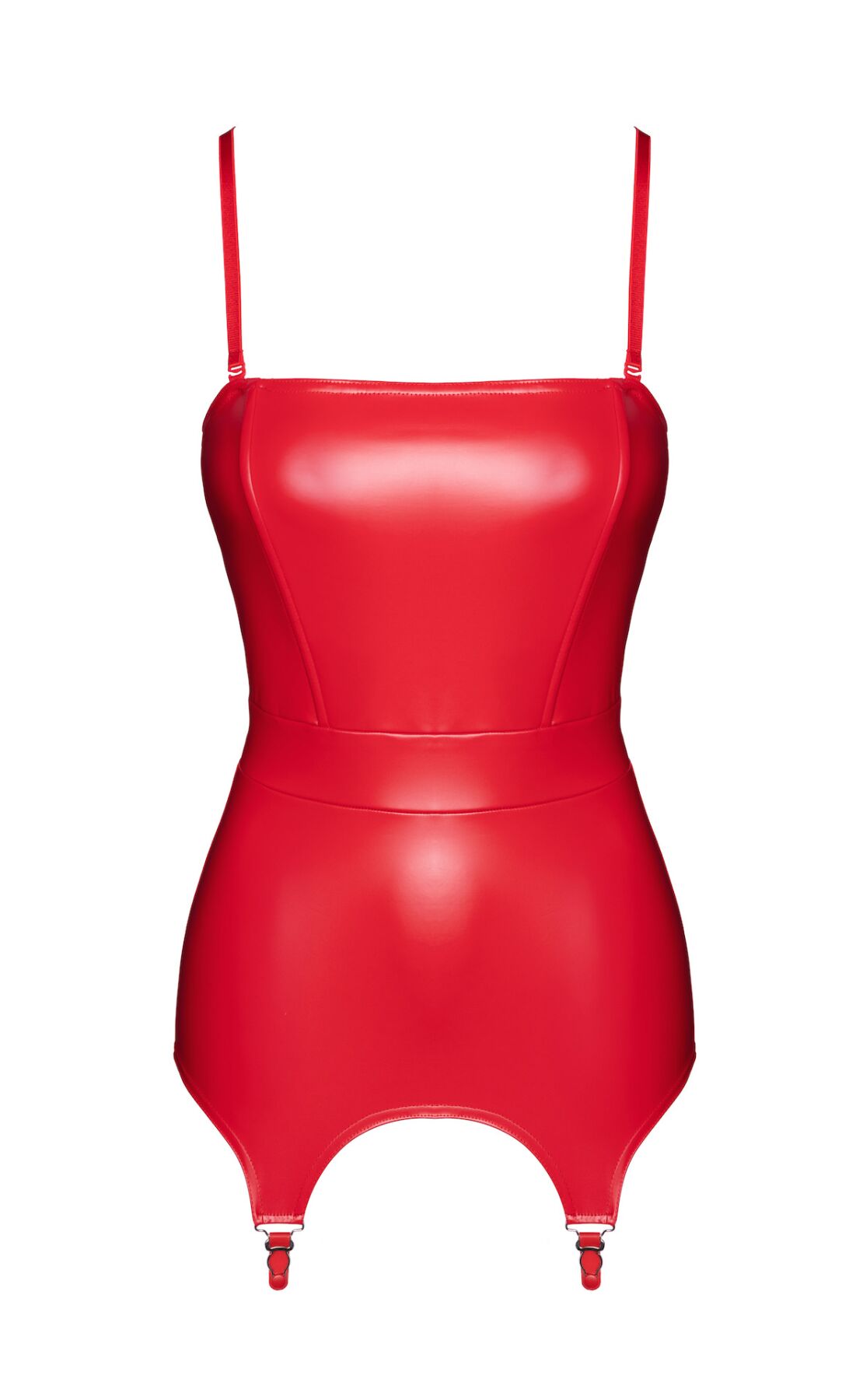 Корсет із підв'язками для панчіх Noir Handmade F368 Bombshell Fierce Corset-belt Red S