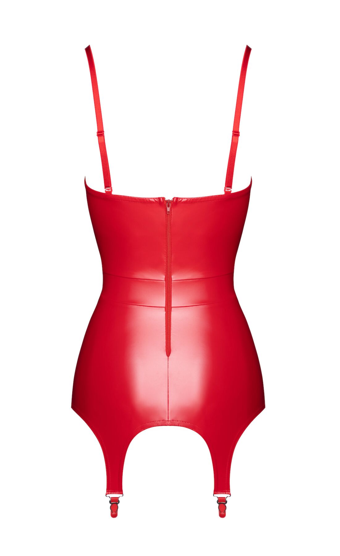 Корсет с подвязками для чулок Noir Handmade F368 Bombshell Fierce Corset-belt Red L