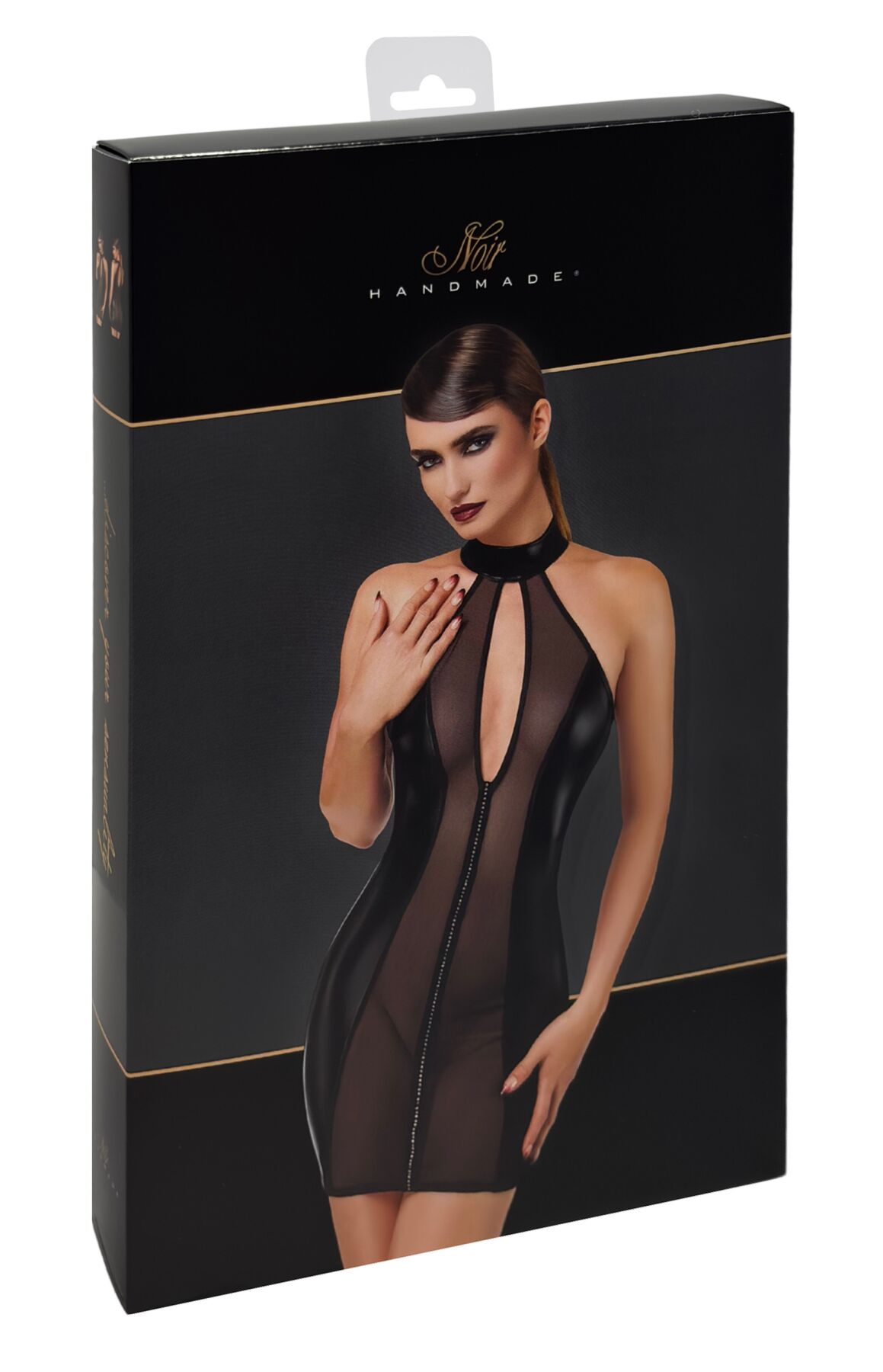 Сукня Noir Handmade F370 Luxuria Crystal Sheer Mini Dress L