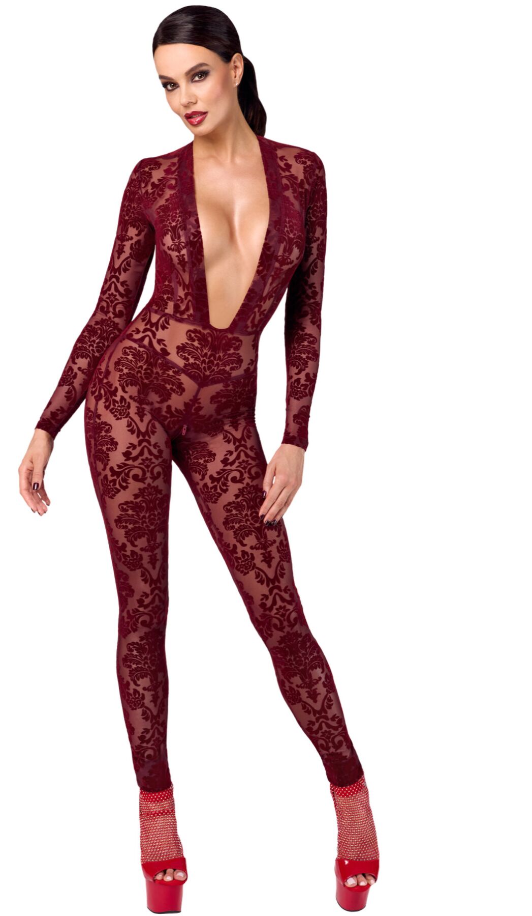Бодистокинг Noir Handmade F382 Kink Royal Catsuit L