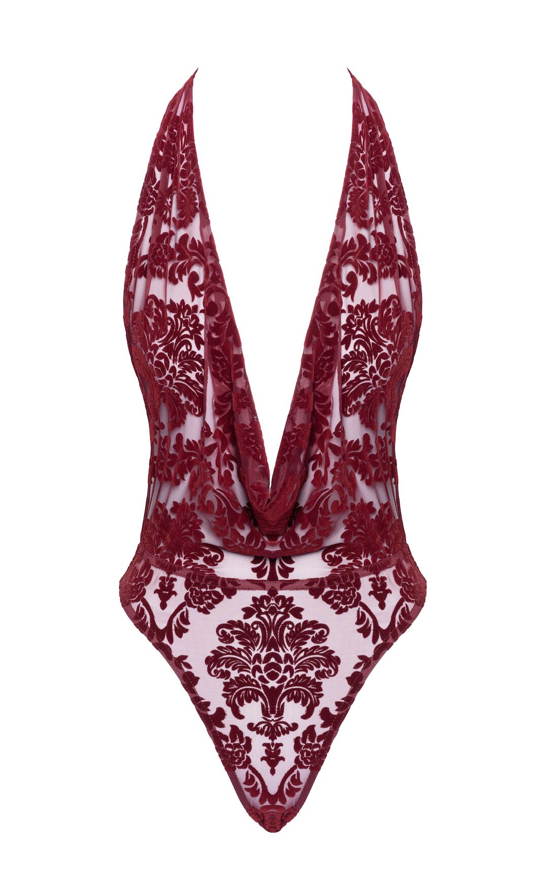 Боди Noir Handmade F386 Kink Royal cascade bodysuit S