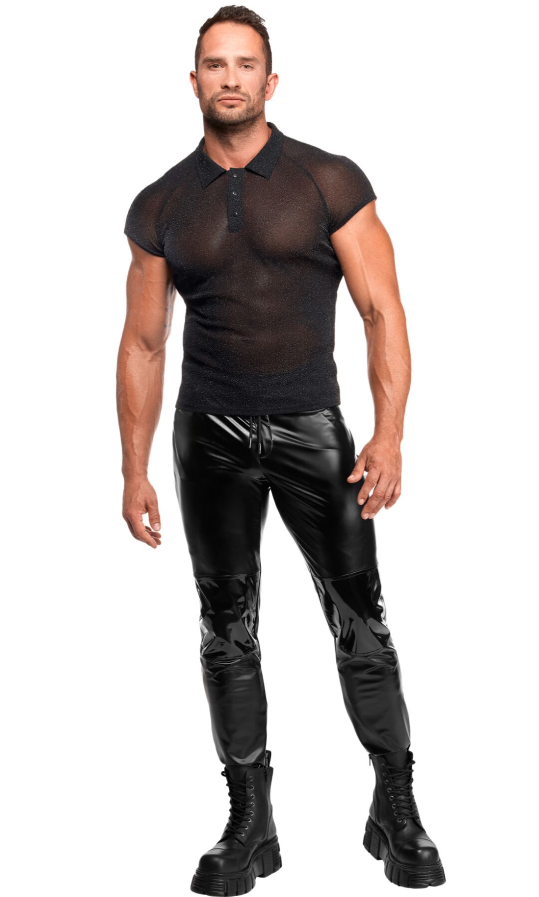 Чоловіче поло Noir Handmade H082 Onyx veil polo XXL