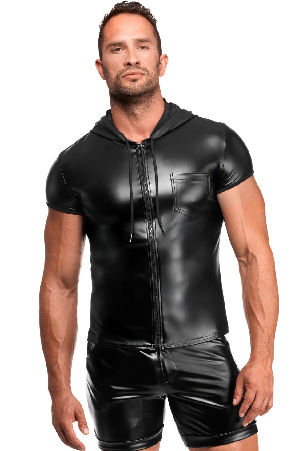 Мужская футболка с капюшоном Noir Handmade H085 Vexen hooded T-shirt XXL