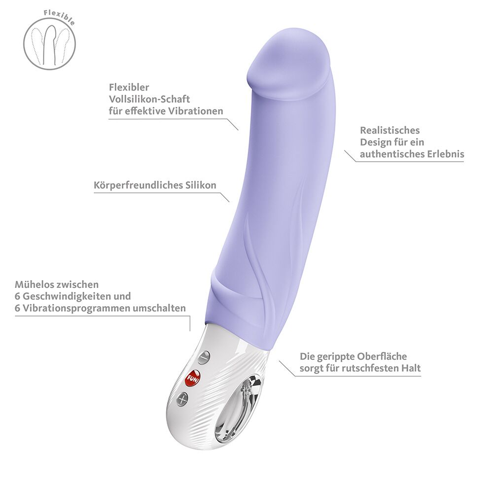 Вібратор для точки G Fun Factory BIG BOSS Purple, дуже потужний, 23,5 см