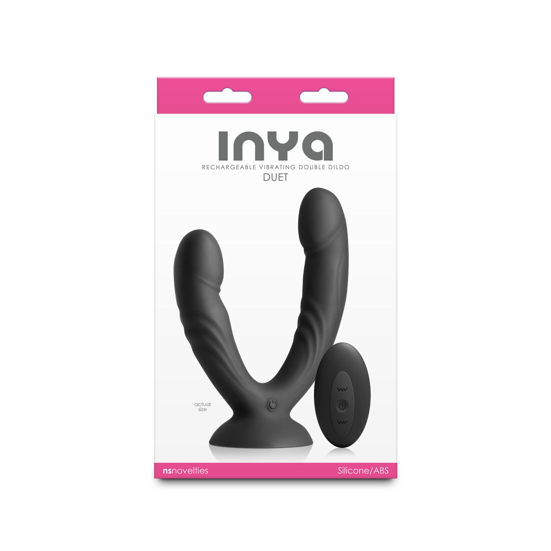 Подвійний ділдо з вібрацією NS Novelties INYA - Duet - Black