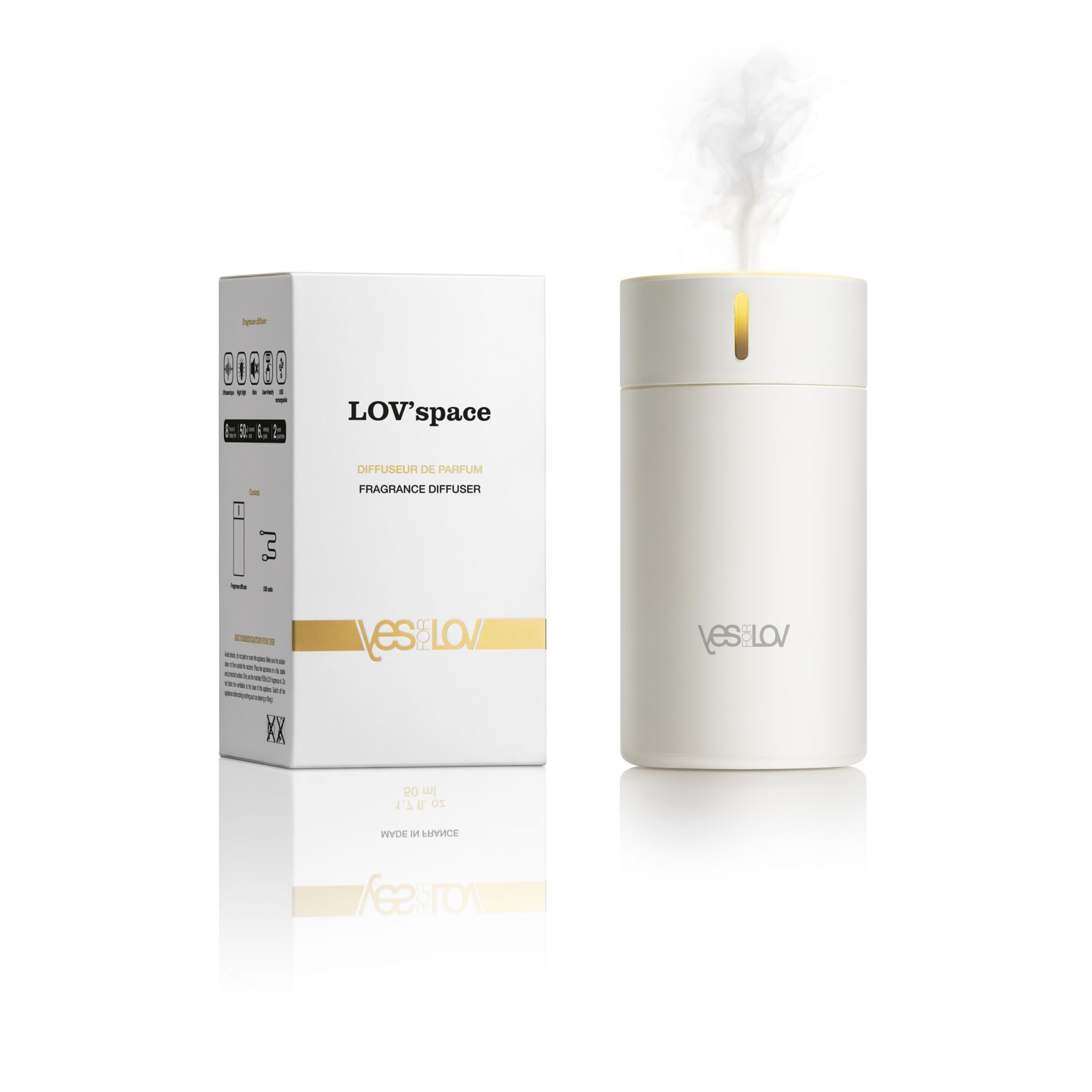 Ароматичний дифузор YESforLOV LOV'space + рефіл Bewitching Fragrance Refill