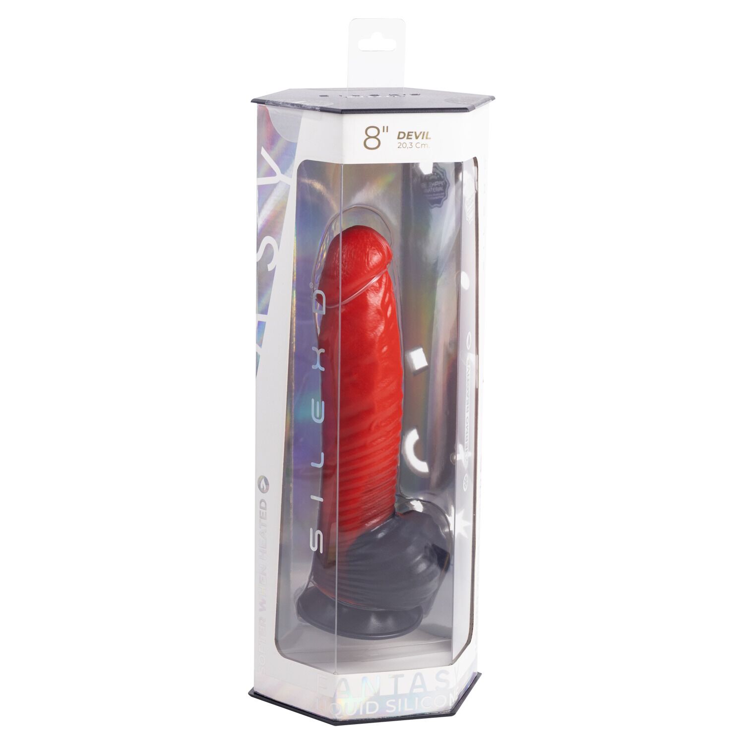 Фалоімітатор SilexD Fantasy Liquid Silicone Devil 8in Red