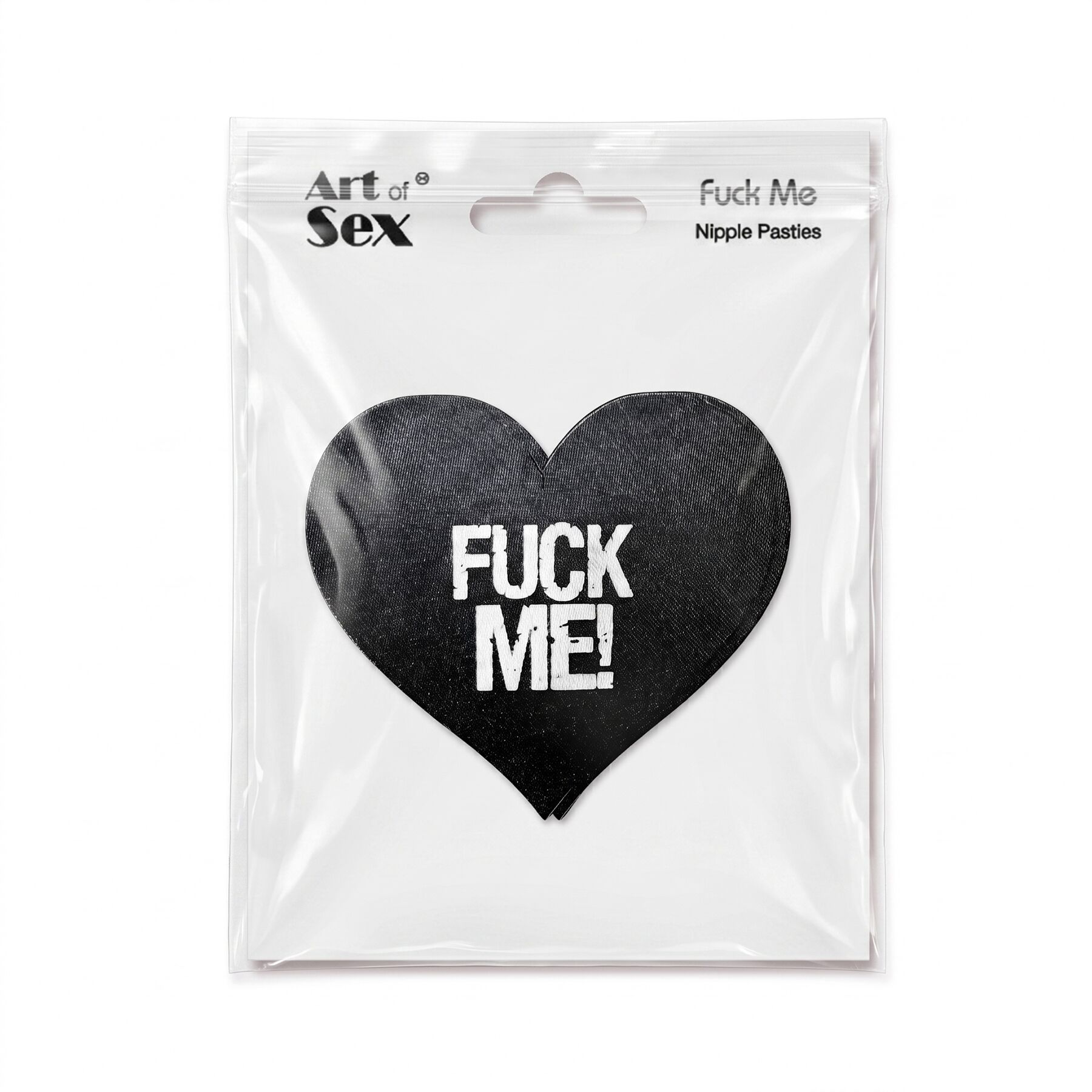 Пестис-сердечка Art of Sex - Fuck me, чорний
