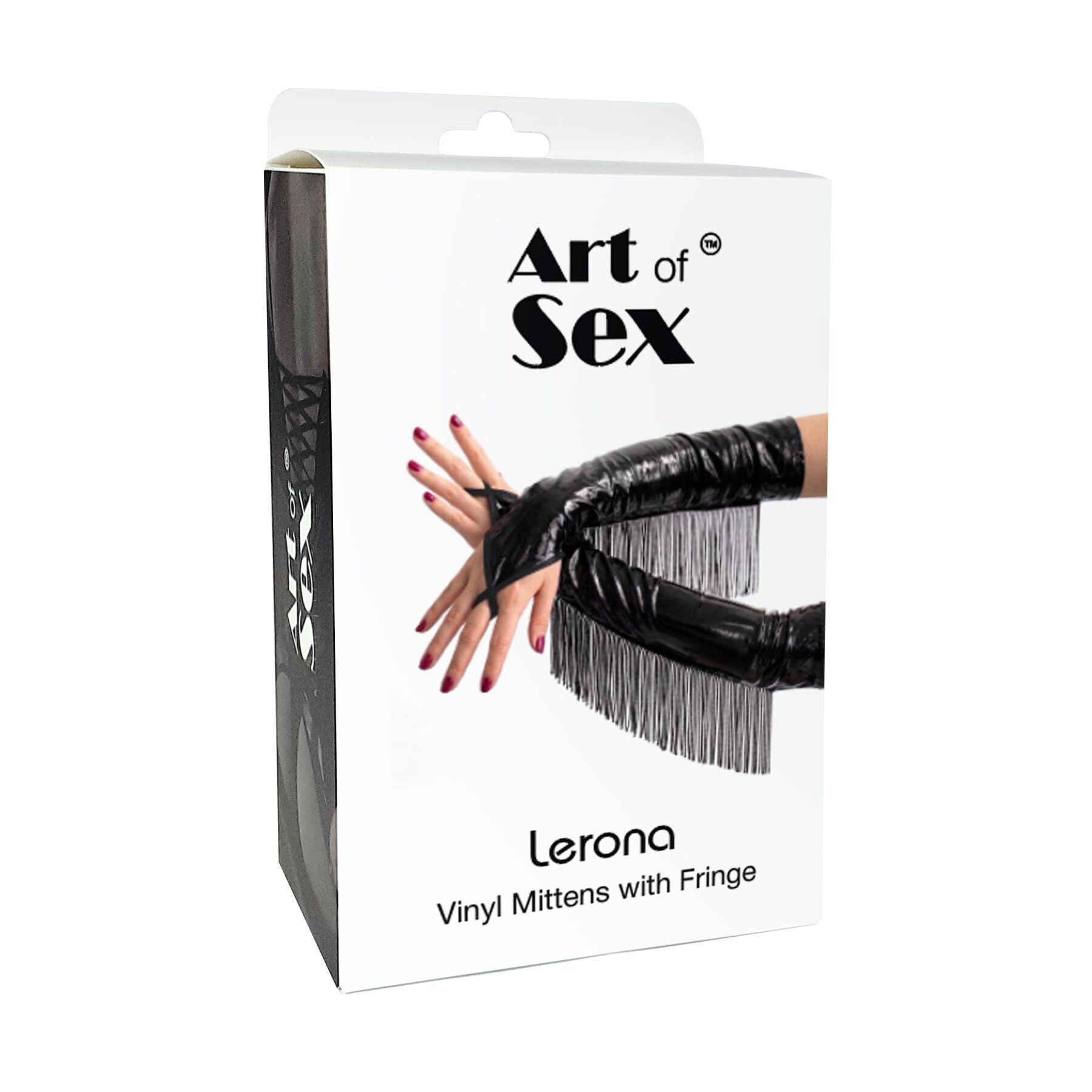 Вінілові мітенки Art of Sex - Lerona, розмір M, колір білий