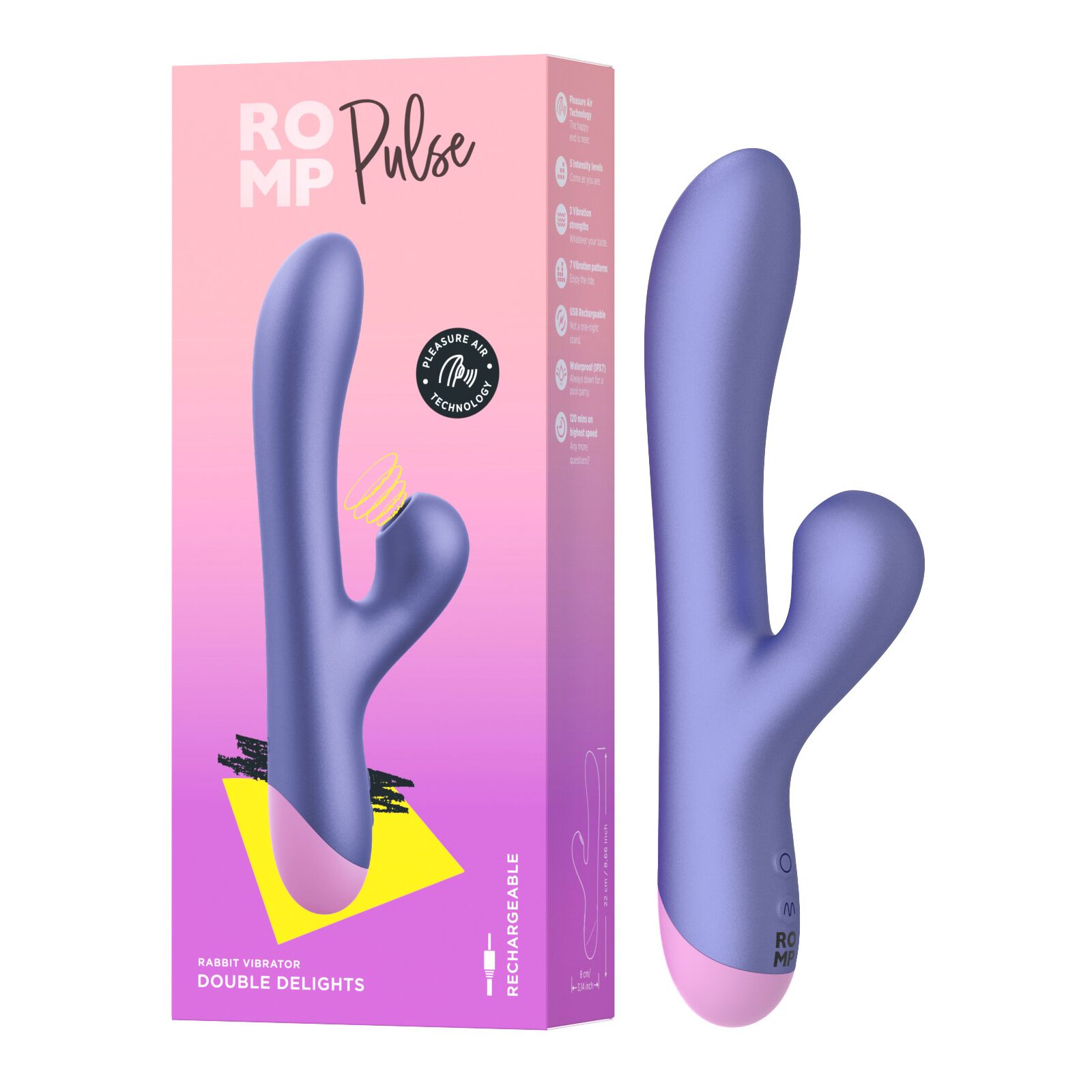 Вакуумний вібратор-кролик Romp Pulse