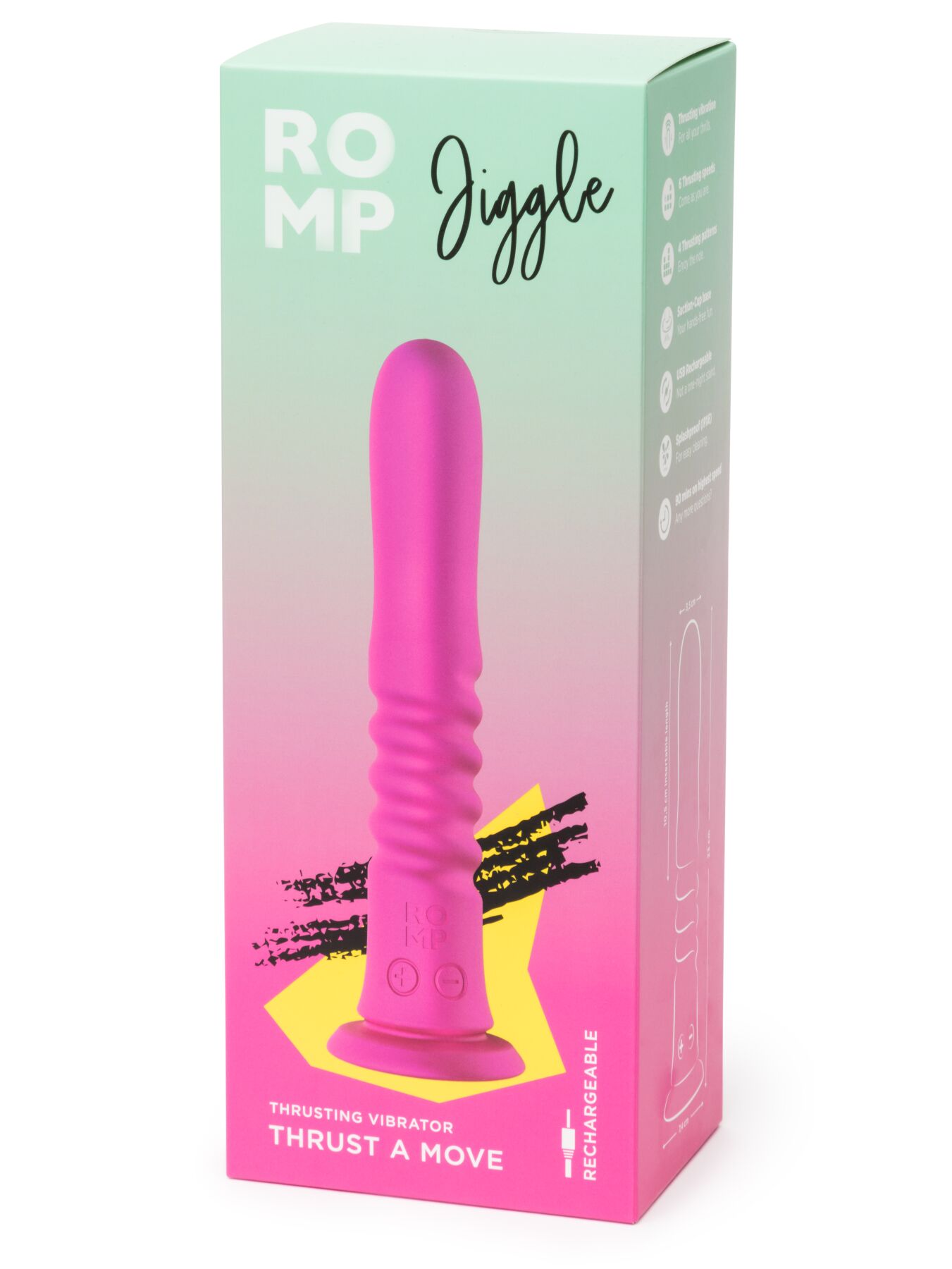 Вібратор ROMP Jiggle із зворотно-поступальними рухами