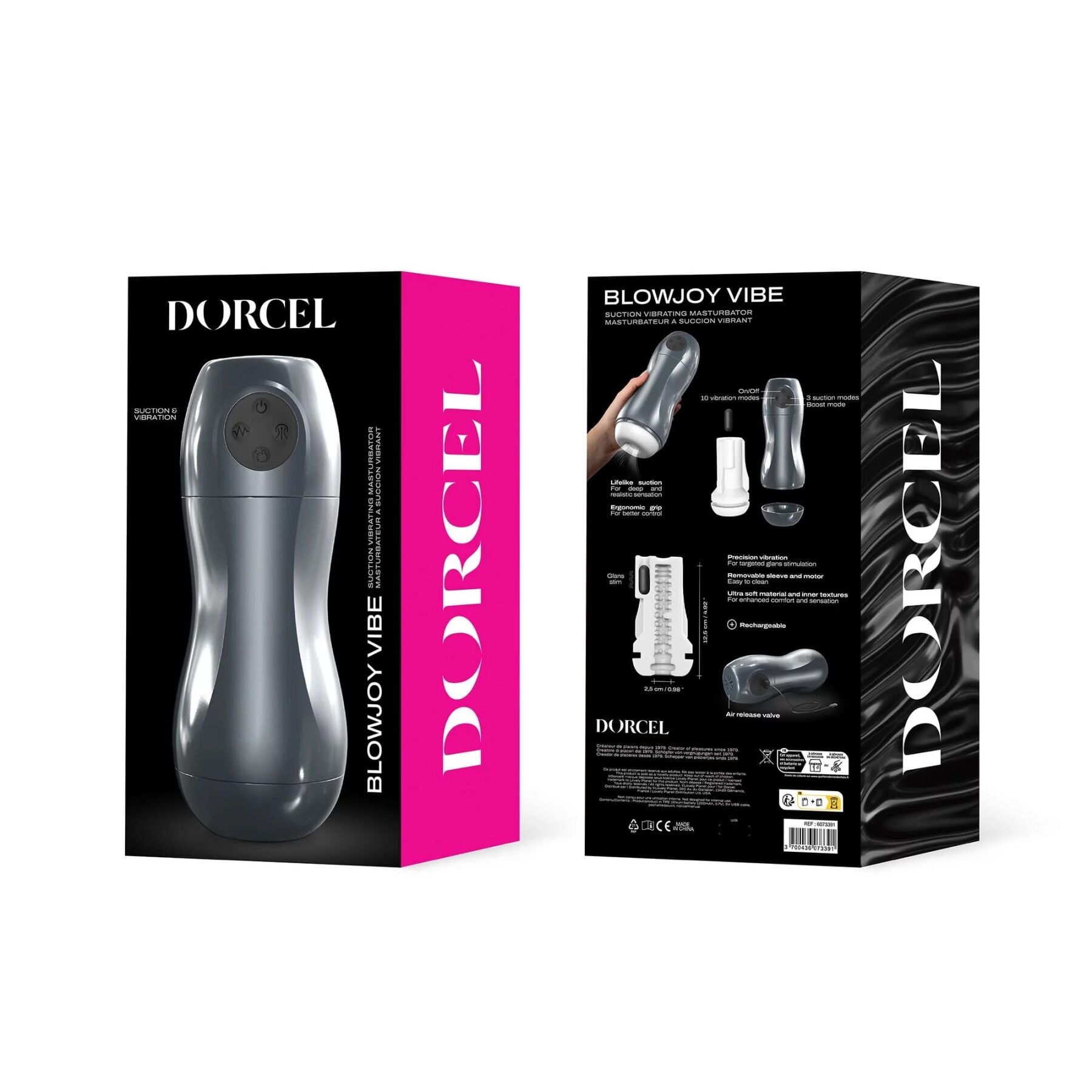 Вібромастурбатор Dorcel Blowjoy Vibe з ефектом всмоктування