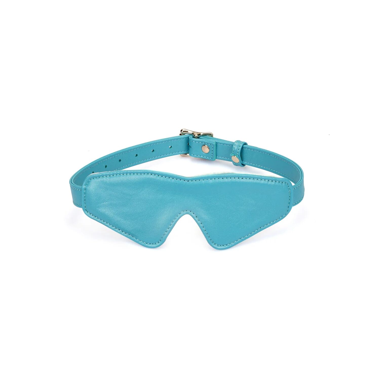 Маска на очі Liebe Seele Blue Lamb Leather Blindfold with Velvet Lining