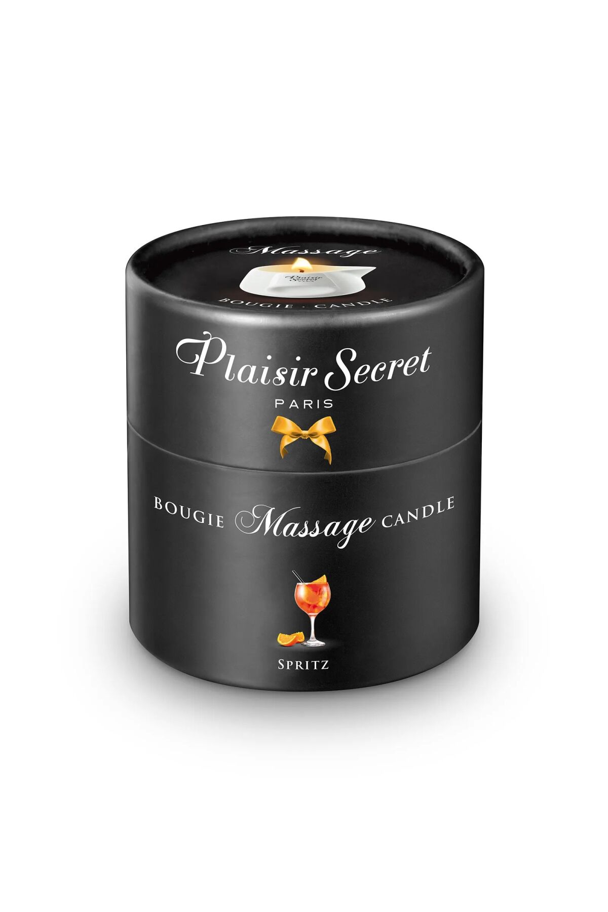 Масажна свічка Plaisirs Secrets Spritz (80 мл) подарункове паковання, керамічний посуд
