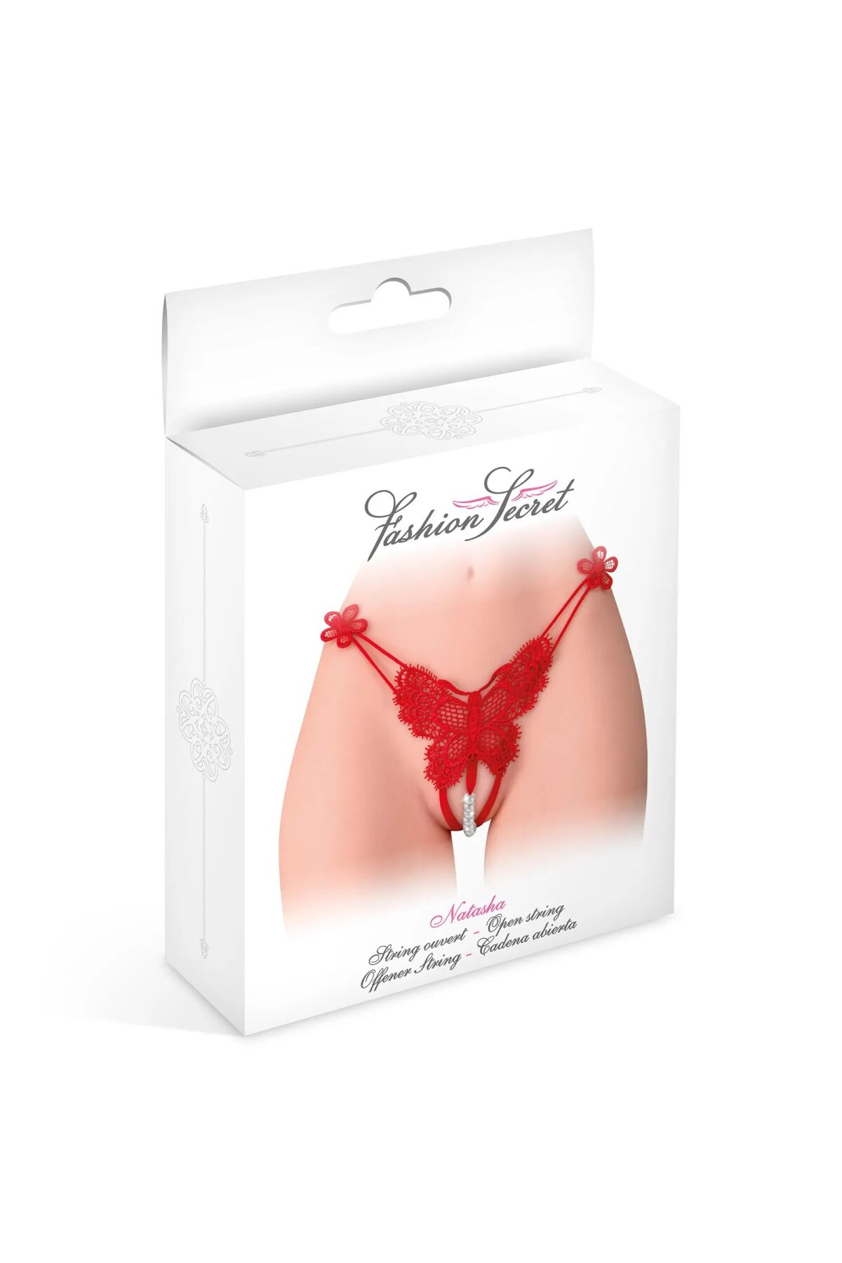 Трусики з перлинами Fashion Secret Natasha Red