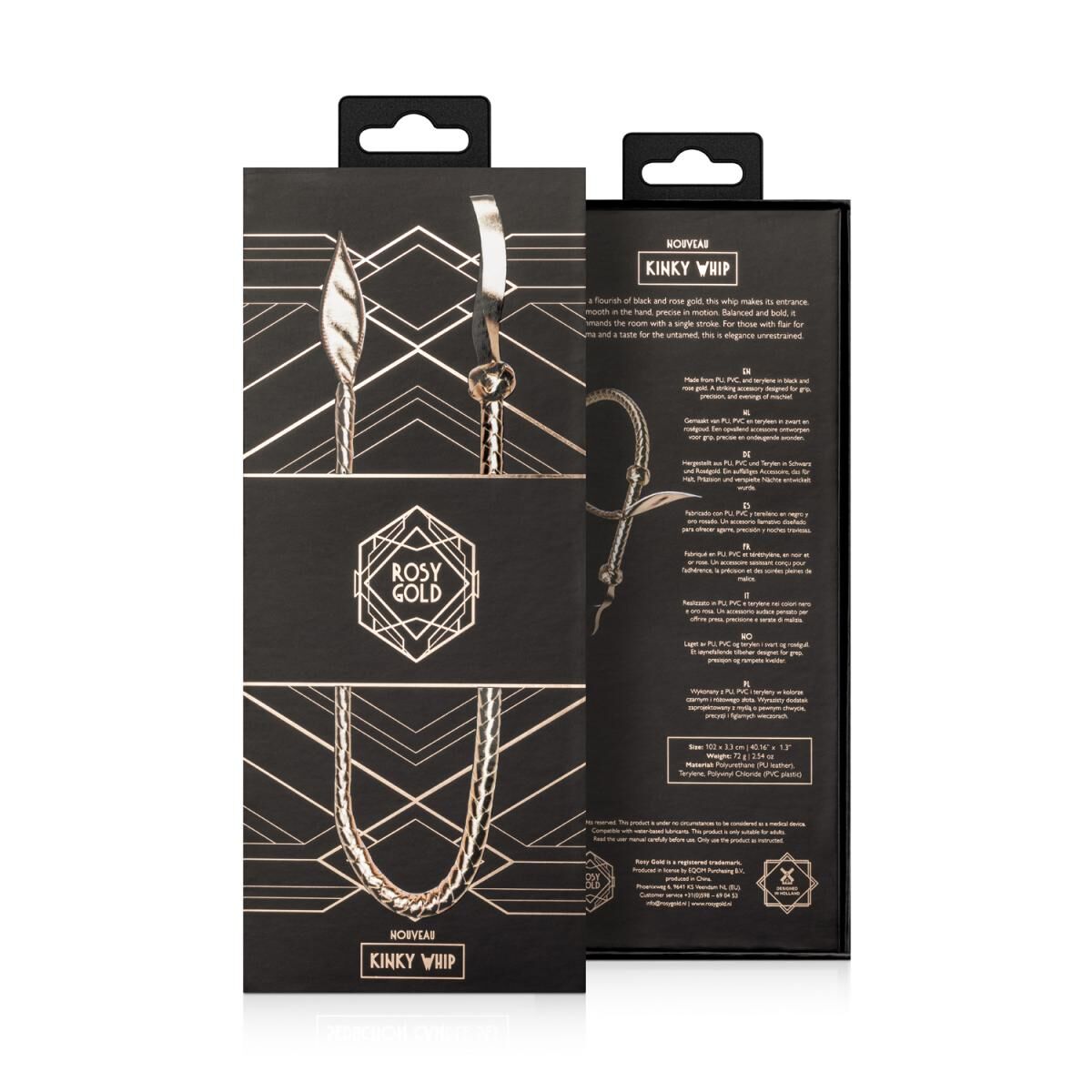 Батіг Rosy Gold Kinky Whip