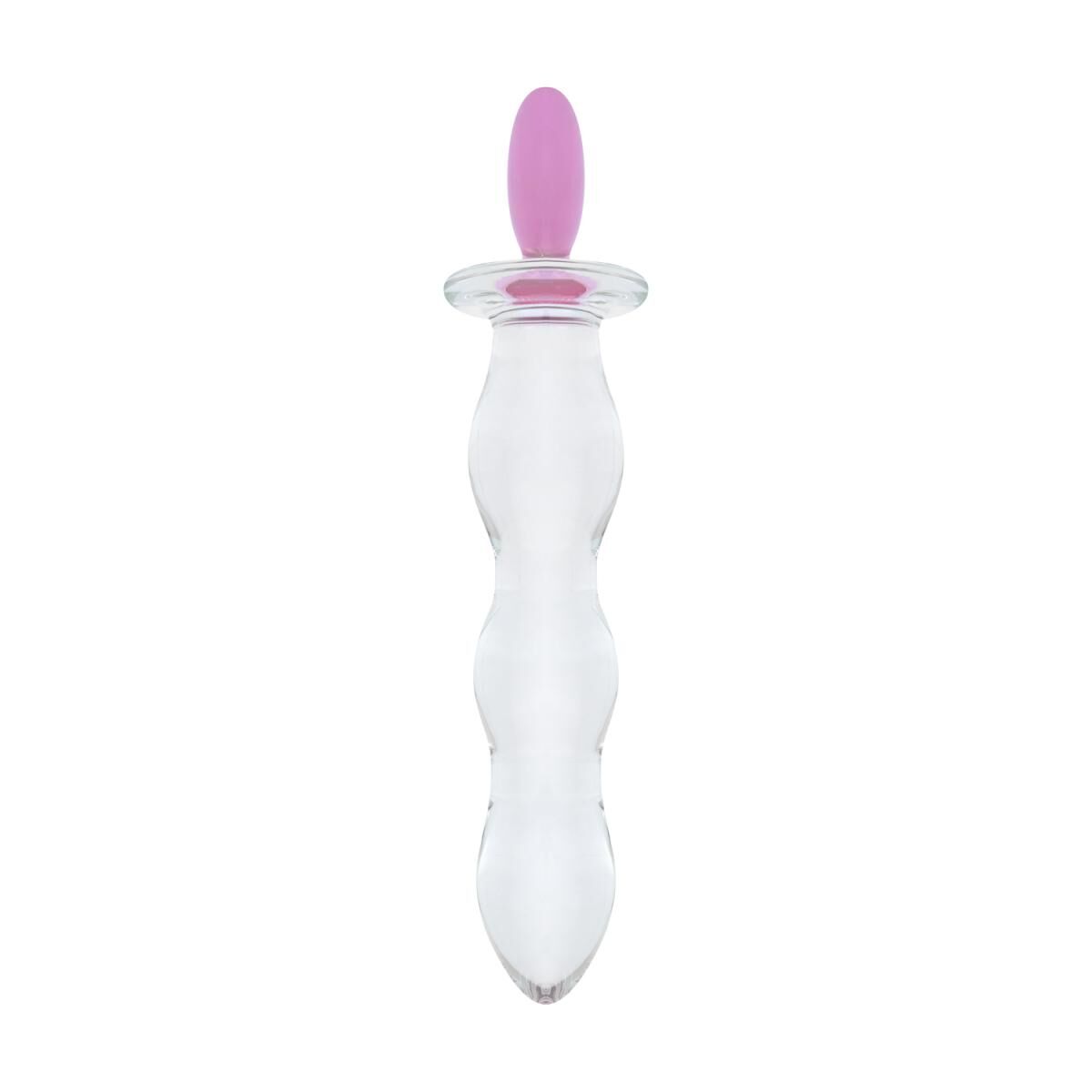 Скляний анальний ланцюжок Gildo Glass Butt Plug Heart Shape No. 35