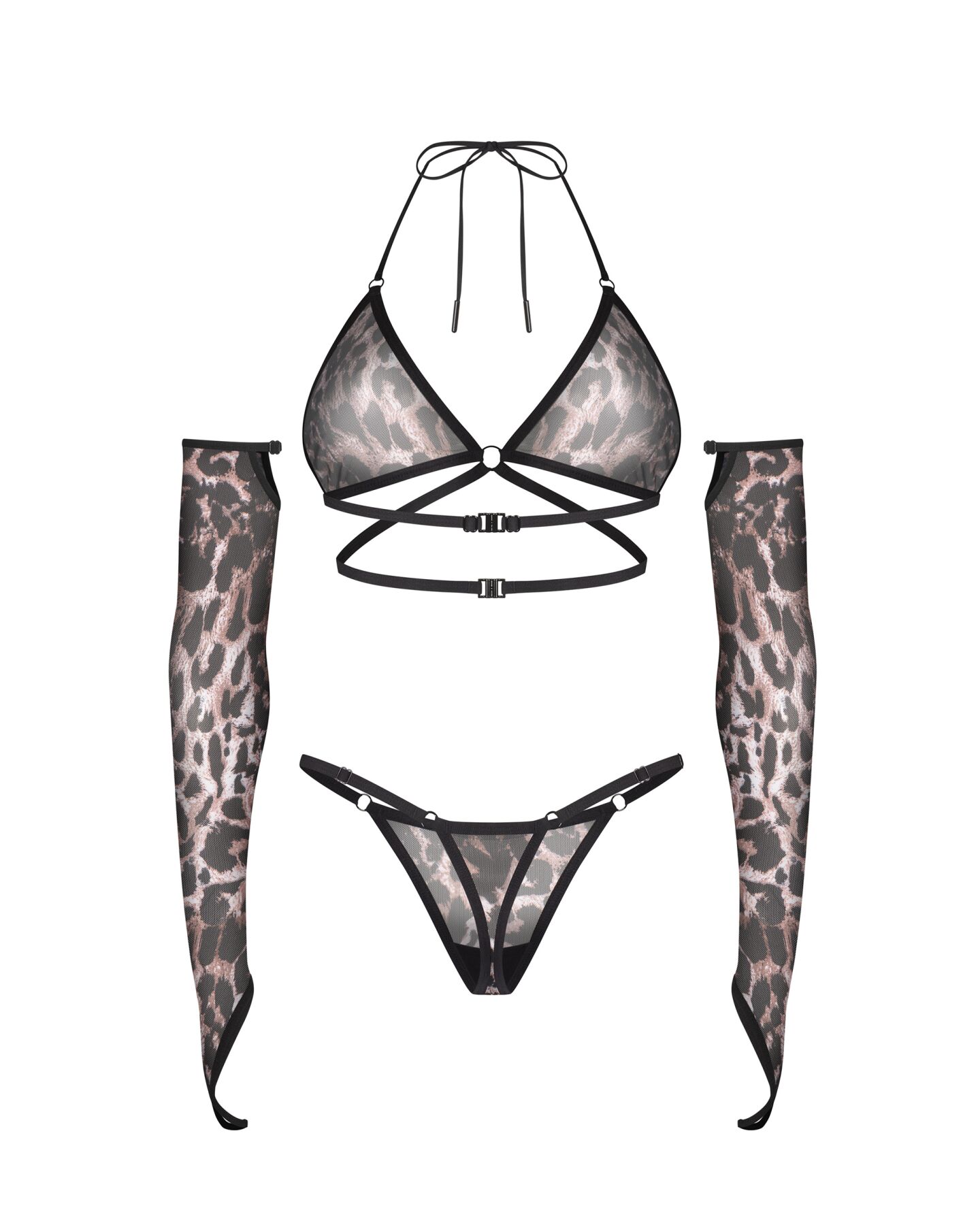 Комплект Obsessive Addia 3-pcs set L/XL