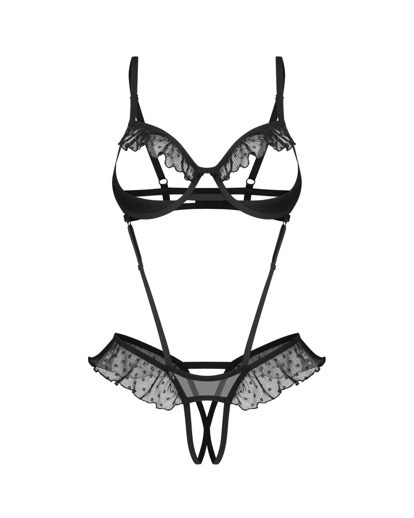 Боді Obsessive Carrola crotchless teddy L/XL