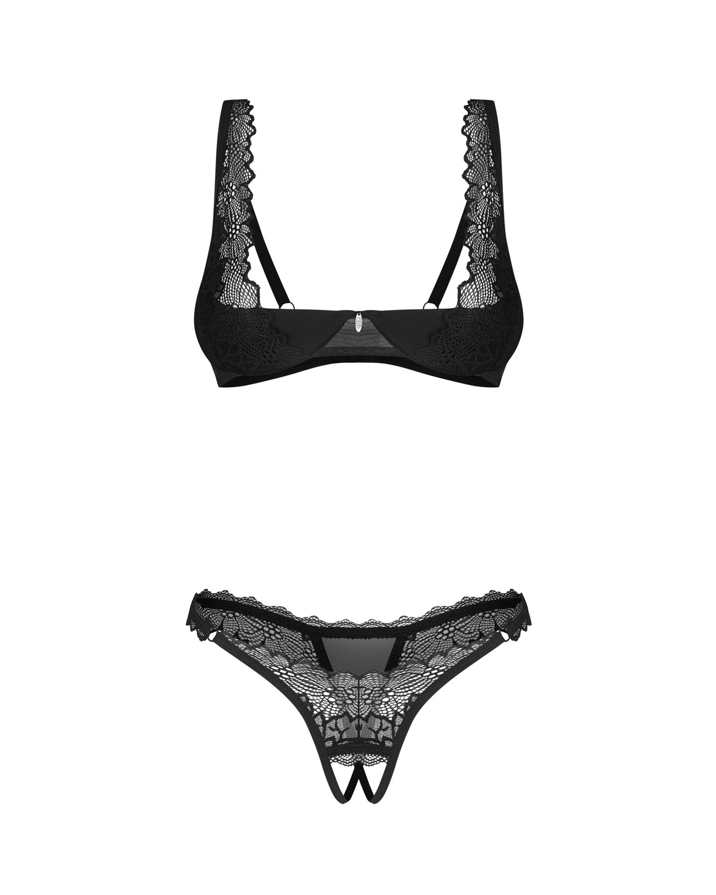 Комплект Obsessive Deina More 2-pcs crotchless set L/XL