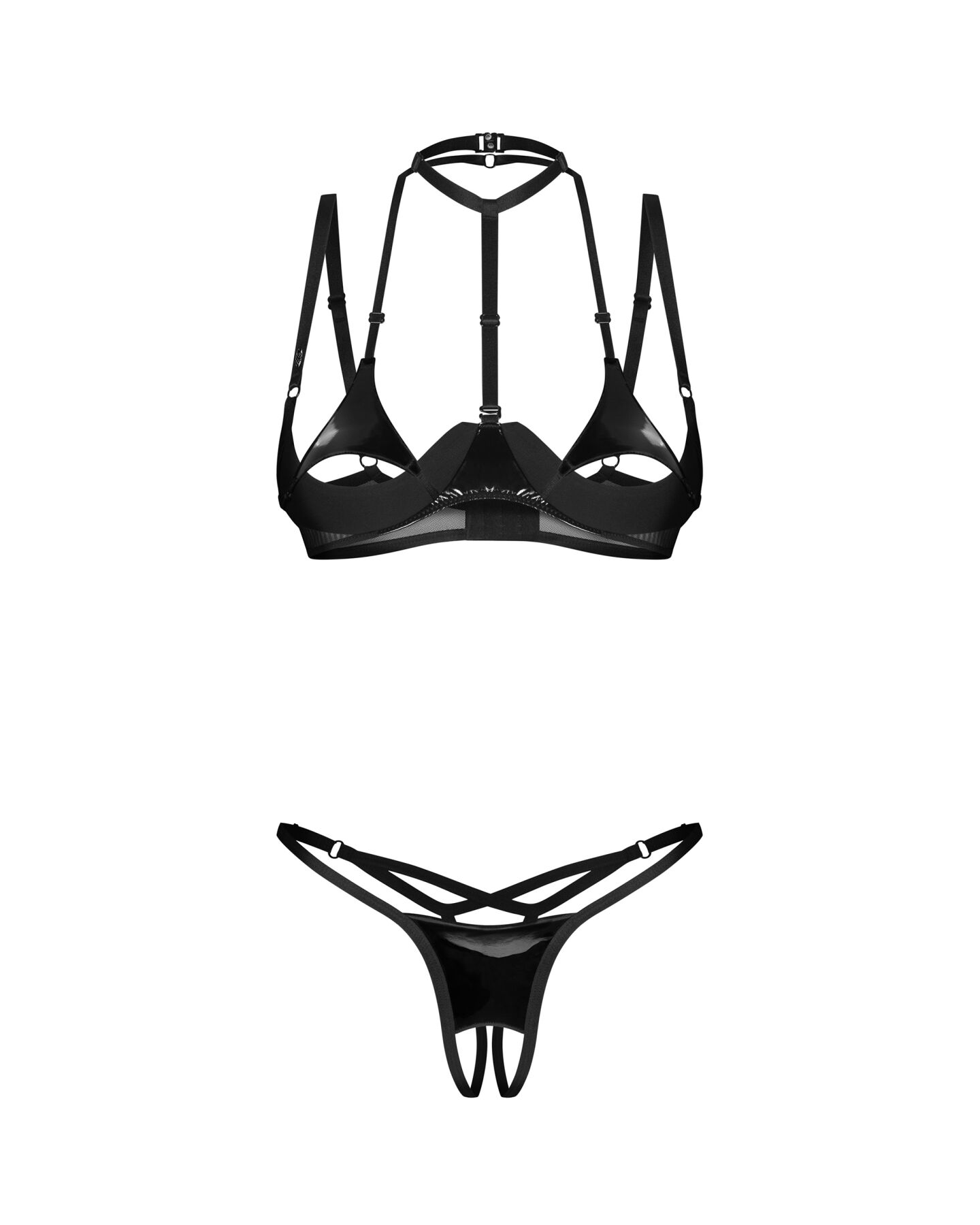 Комплект Obsessive Rolleya 2-pcs crotchless set S/M