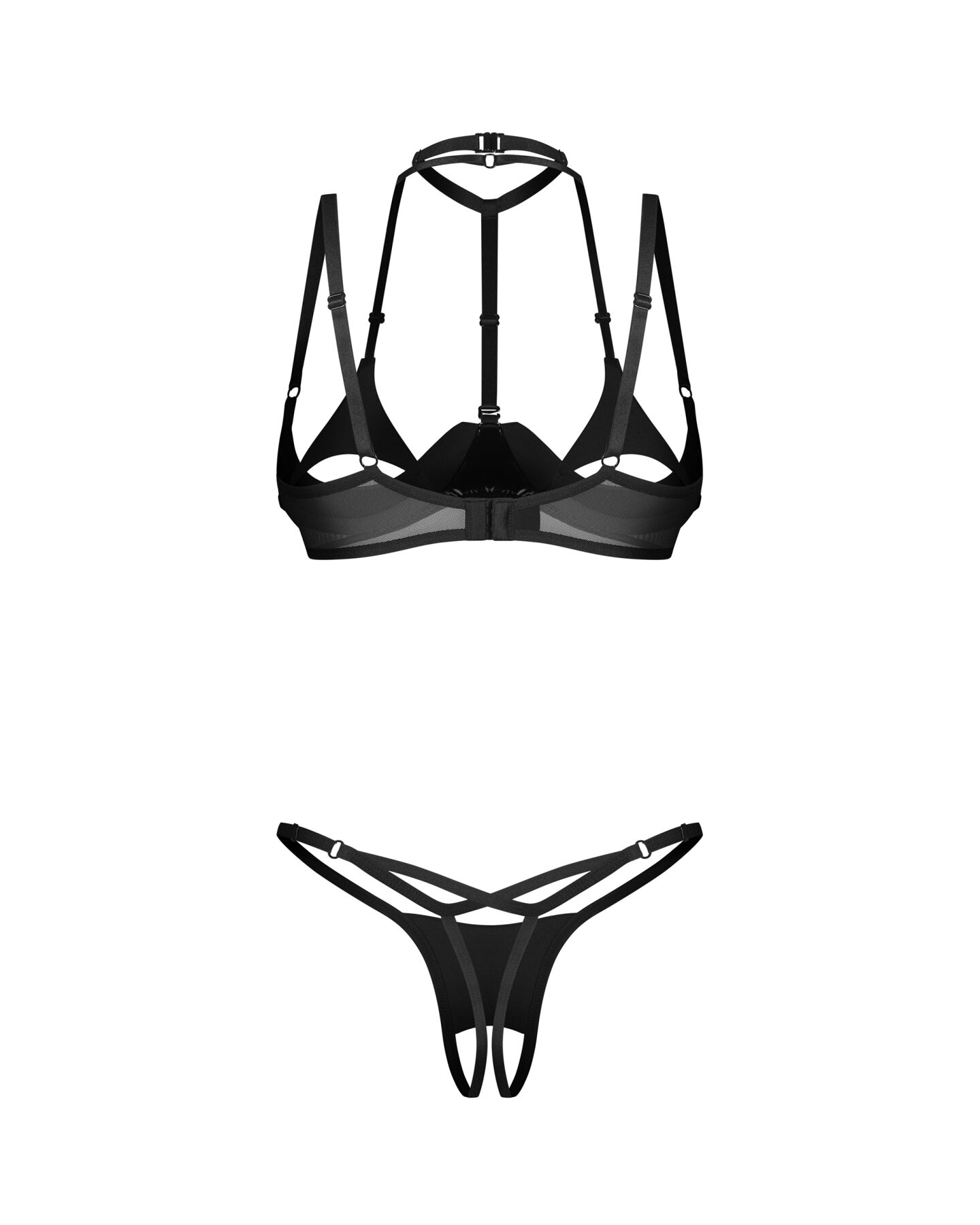 Комплект Obsessive Rolleya 2-pcs crotchless set S/M