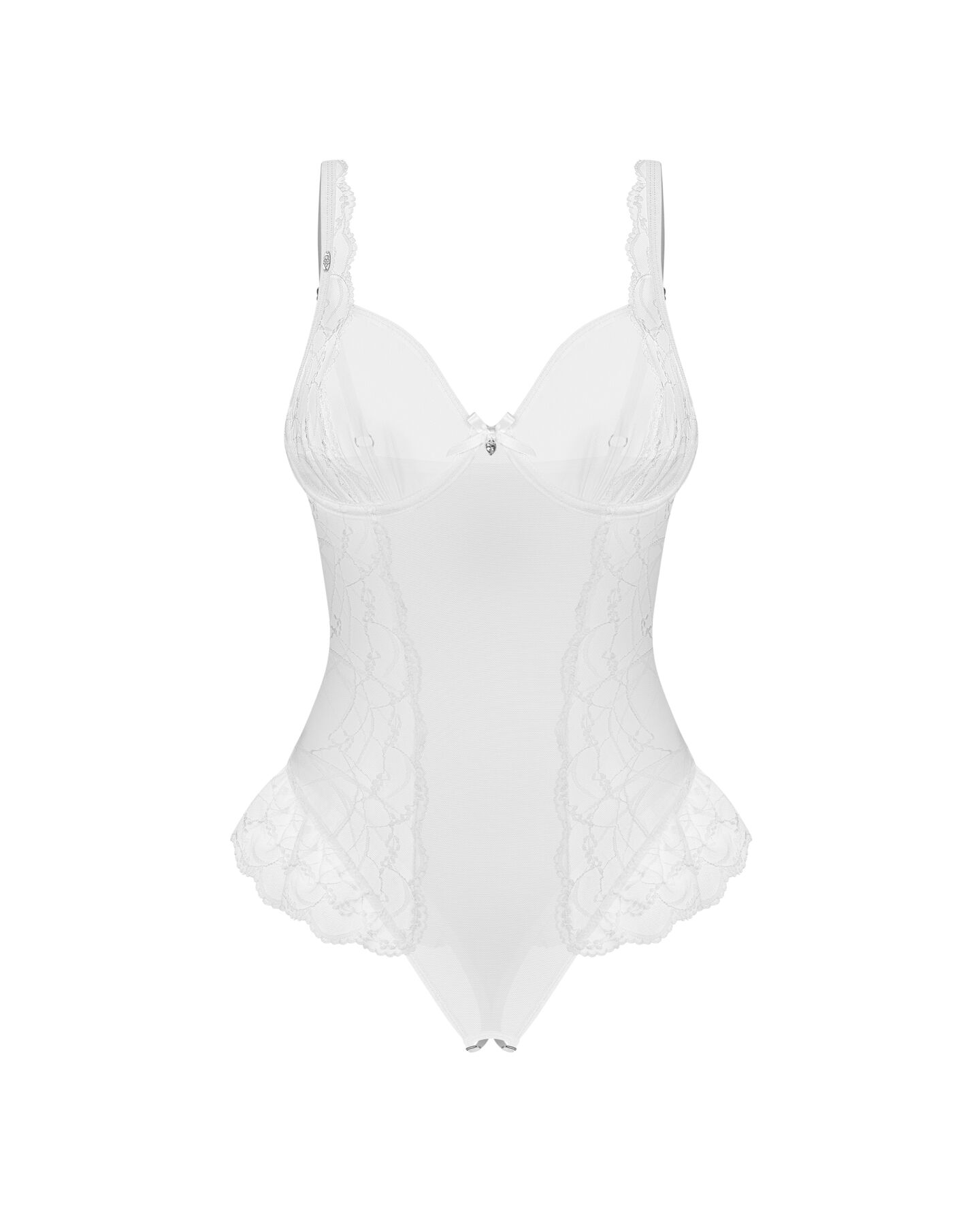 Боді Obsessive Weddya crotchless teddy S/M