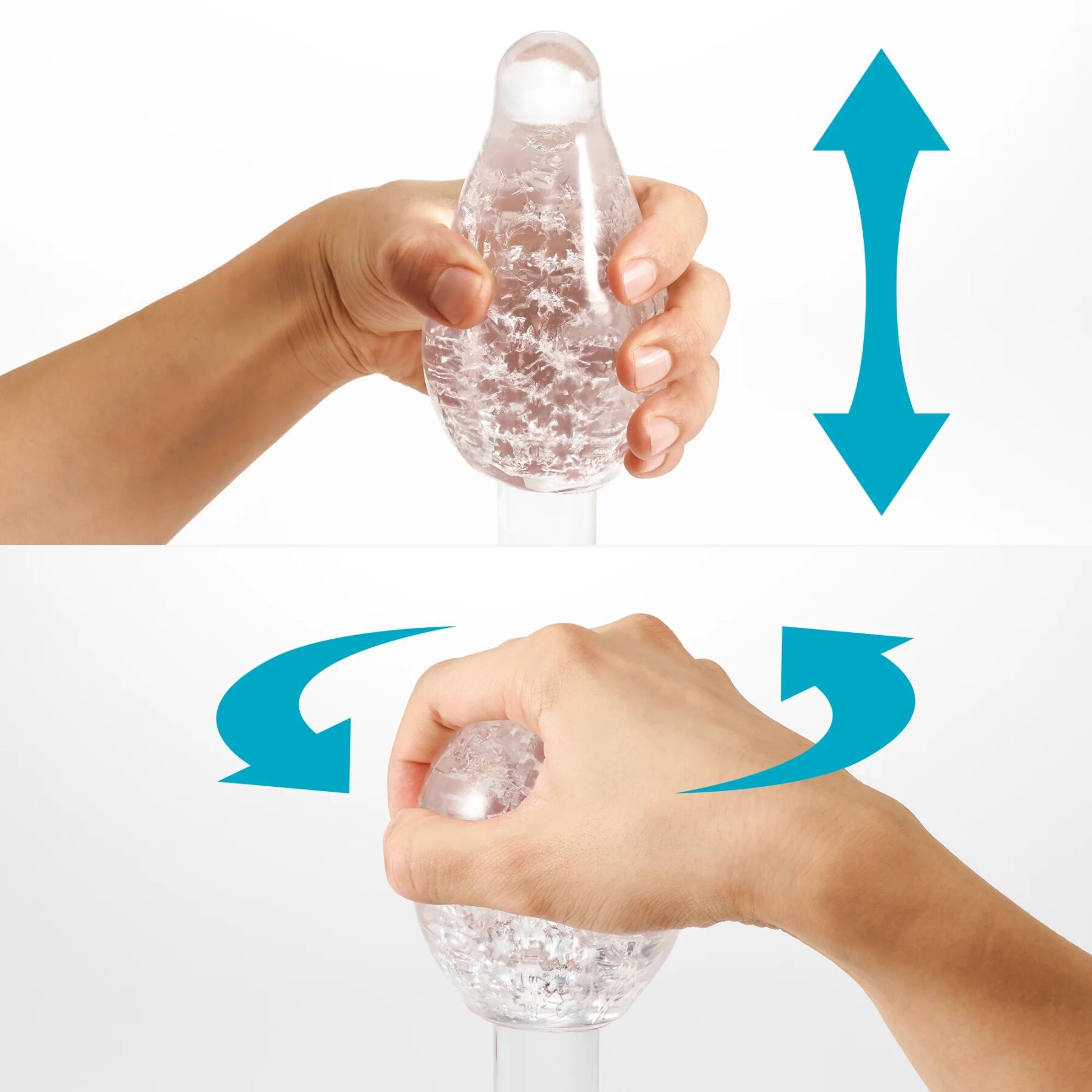 Мастурбатор Tenga Geo Aqua Clear, новый материал, нежные волны
