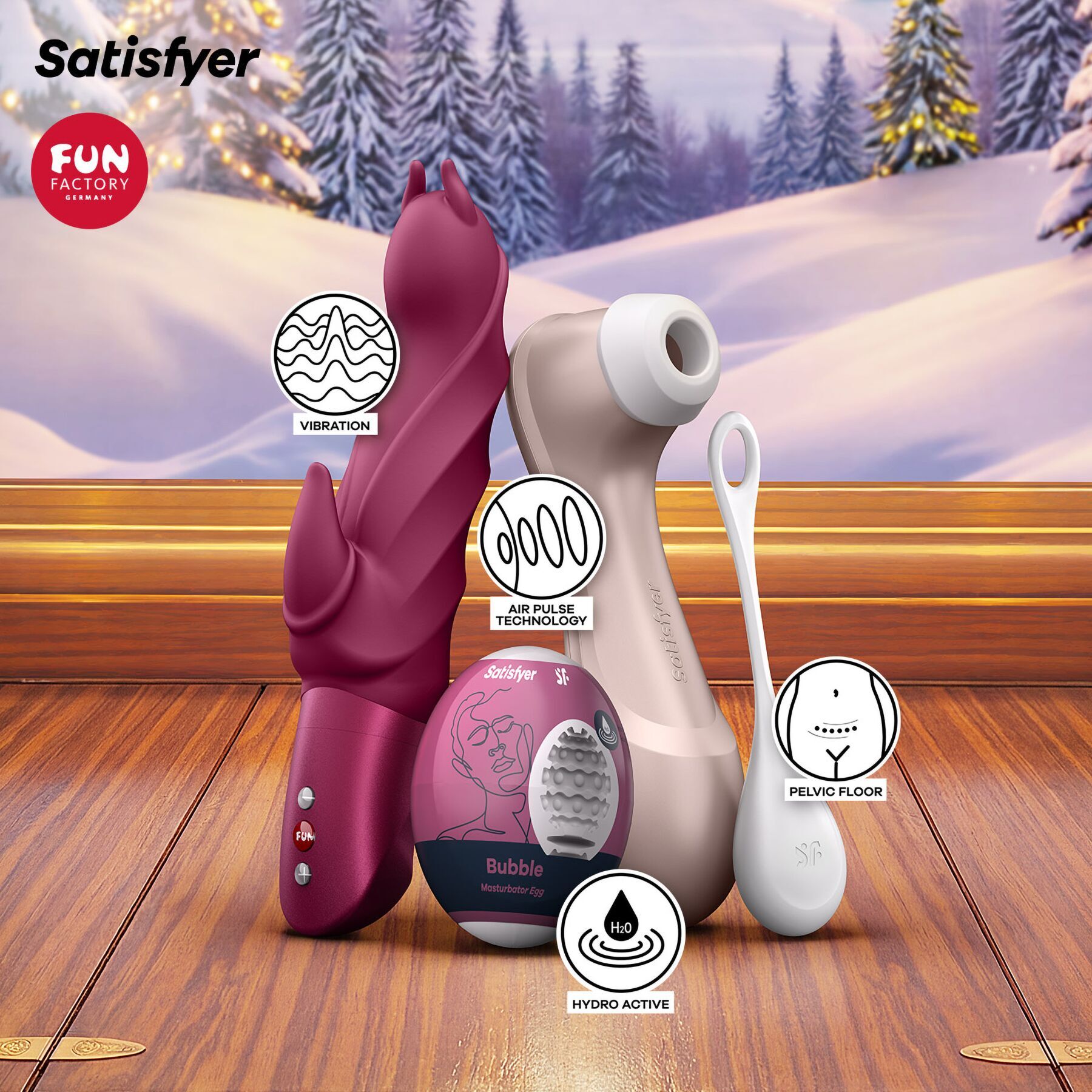 Подарунковий набір Satisfyer Love Express Deluxe Advent Calendar 2026 (дефекти на пакованні!!!)