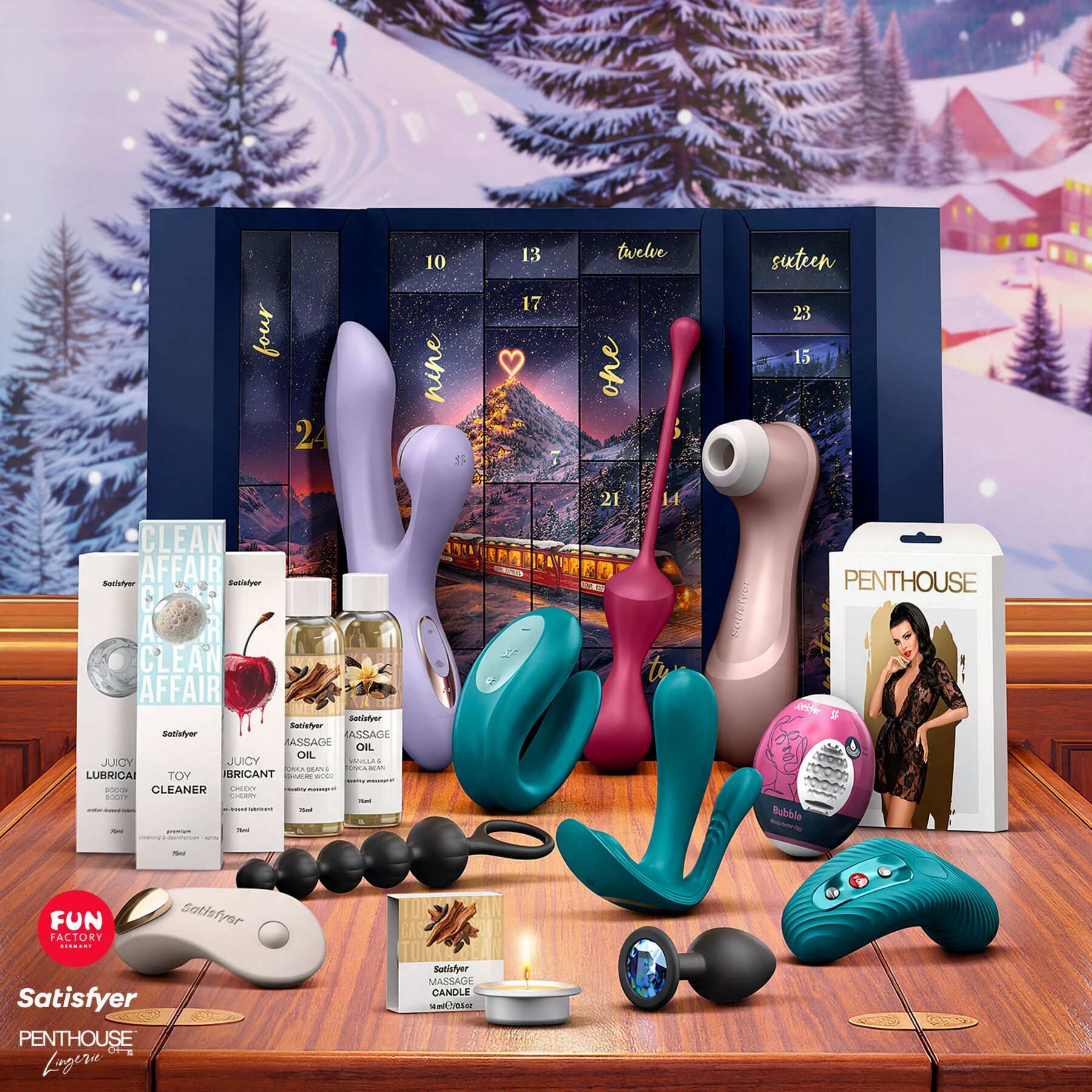Подарочный набор Satisfyer Love Express Premium Advent Calendar 2026 (дефекты на упаковке!!!)
