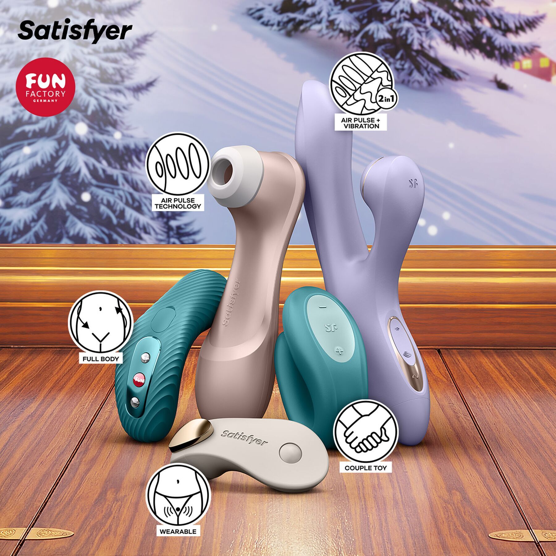 Подарунковий набір Satisfyer Love Express Premium Advent Calendar 2026 (дефекти на пакованні!!!)