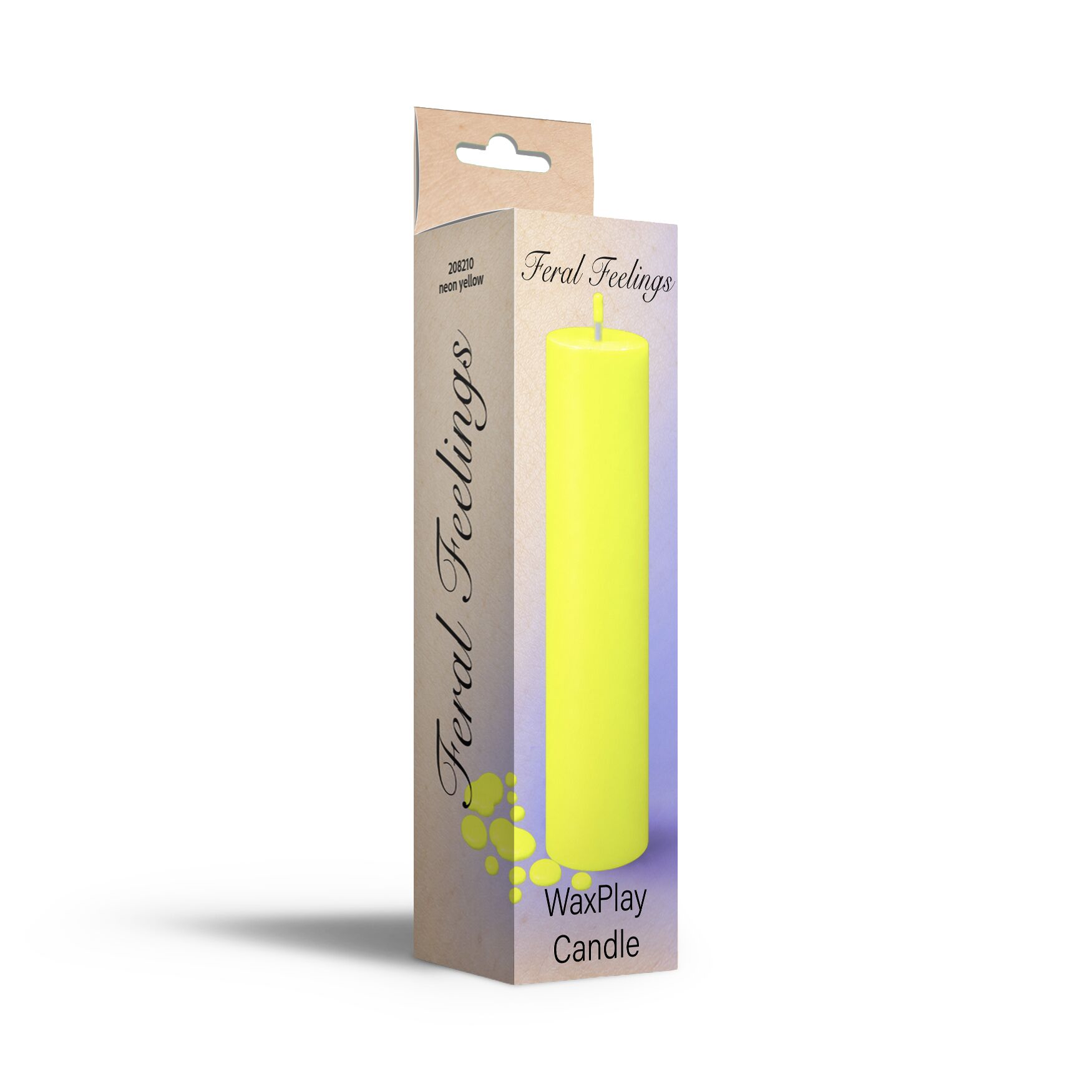 Свічка для WaxPlay Feral Feelings UV-neon 15 см Neon Yellow