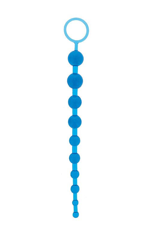 Анальний ланцюжок Oriental Jelly Butt Beads 10.5, BLUE