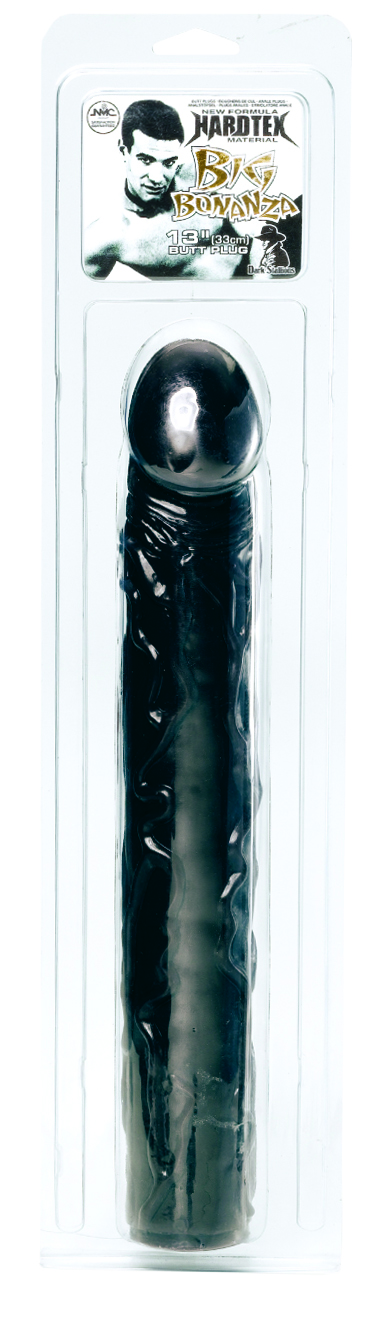 Фалоімітатор чорний BIG BONANZA 13 BLACK BUTT PLUG