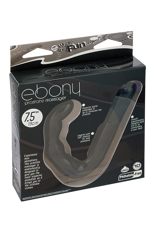 Массажер простаты с вибрацией NMC Ebony, черный