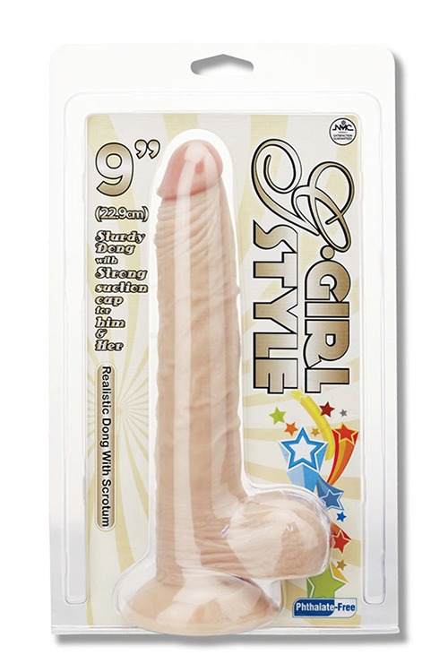 Фалоімітатор G-GIRL STYLE 9INCH dong WITH SUCTION CAP