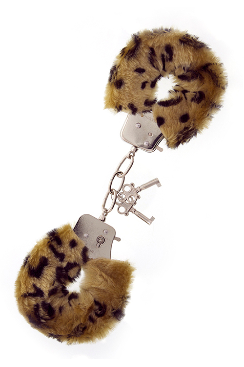 Наручники, Metal Handcuff with Plush, LEOPARD