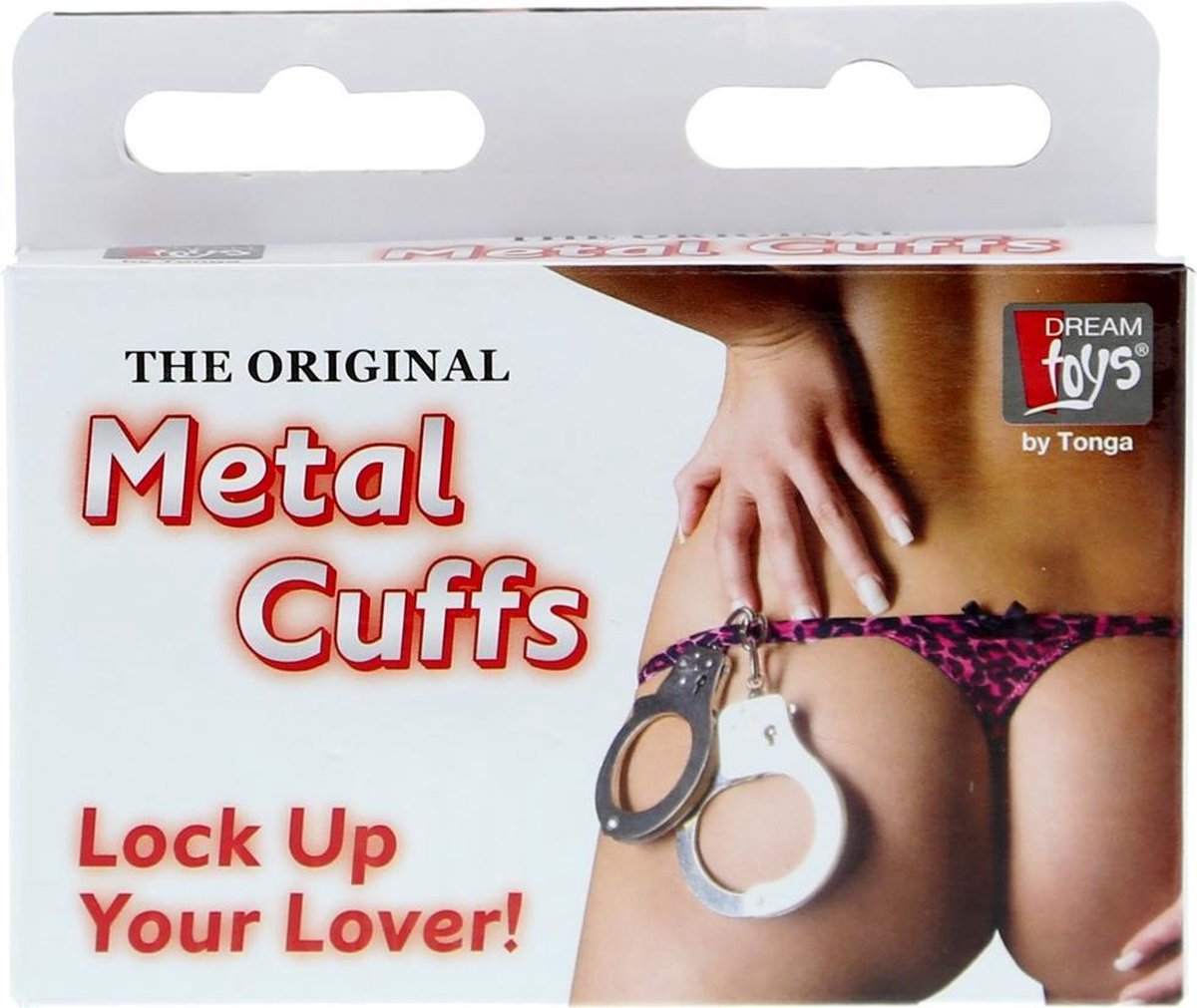 Металлические большие наручники с ключами Dream Toys Metal Сuffs, серебристые