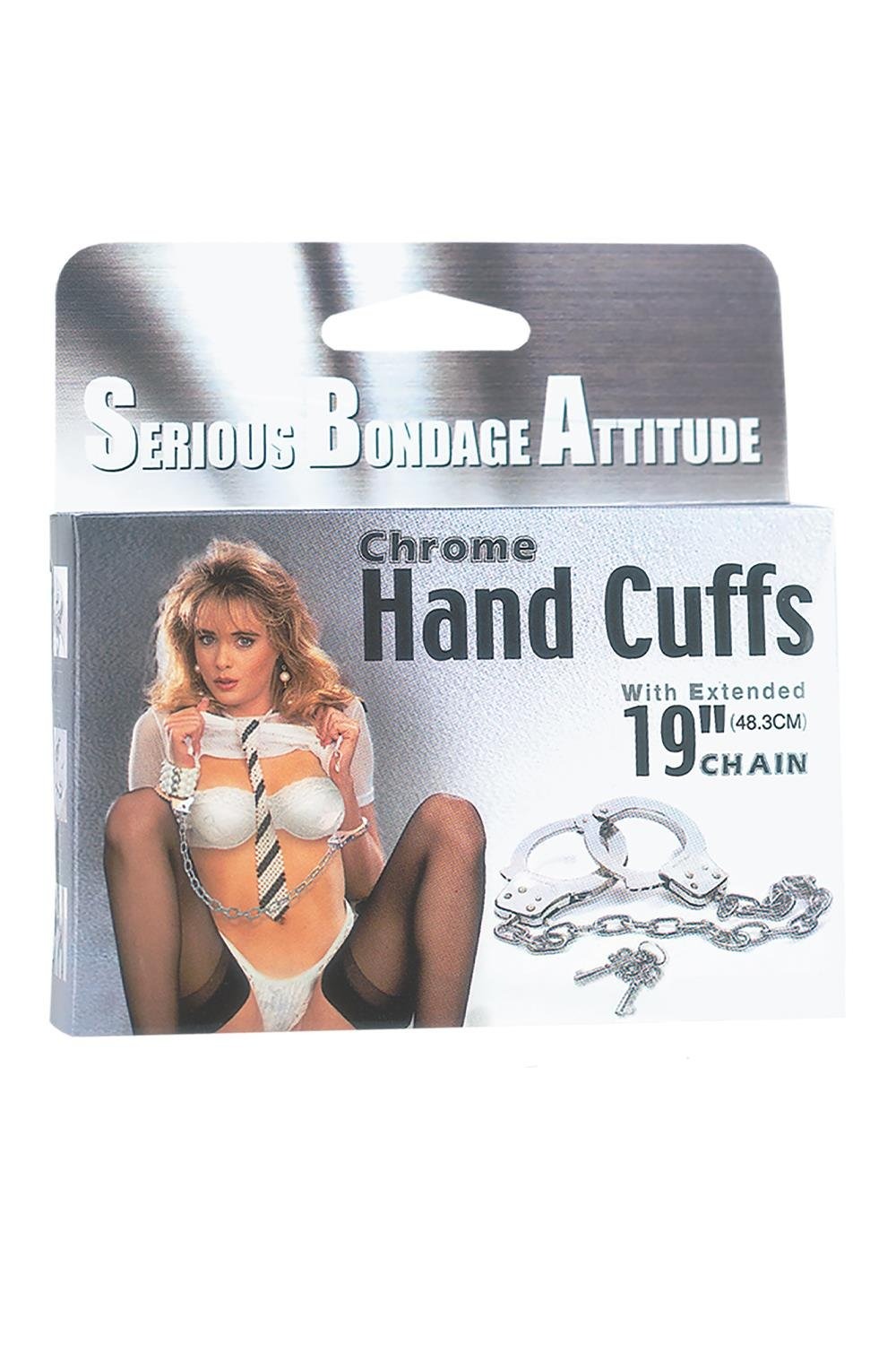 Наручники хромовані NMC Hand Cuffs із довгим ланцюгом