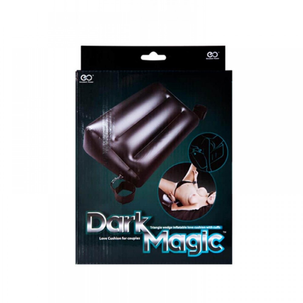 Подушка для сексу DARK MAGIC INFLATABLE PILLOW W HANDCUFFS