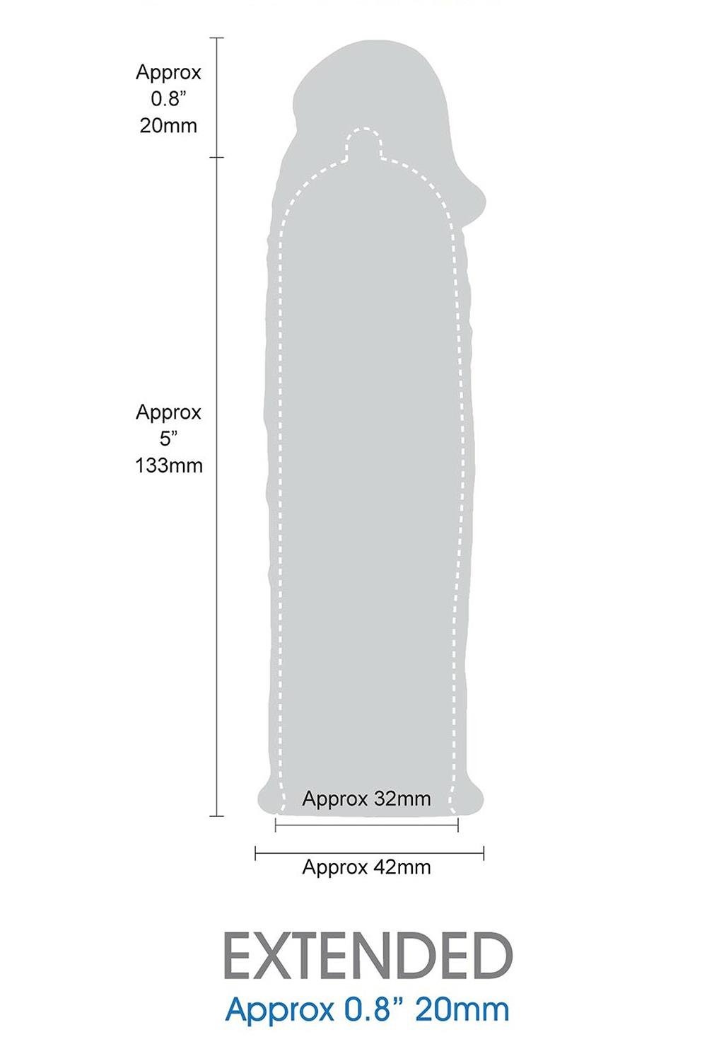 Насадка увеличивающая рельефная NMC Length Extender черная