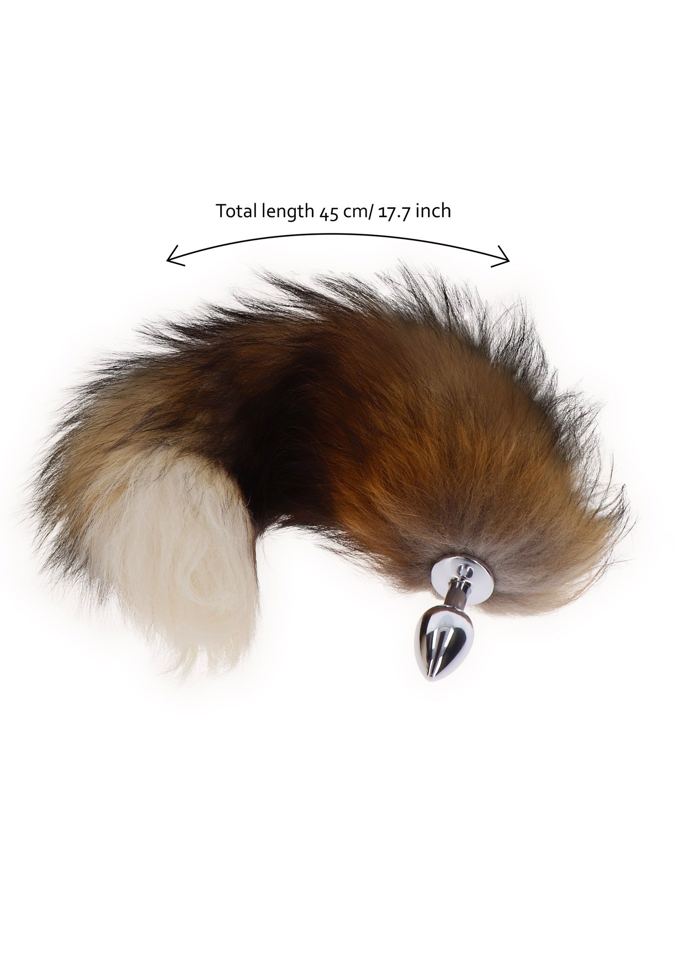 Анальный хвост с металлической пробкой Foxtail Buttplug TABOOM