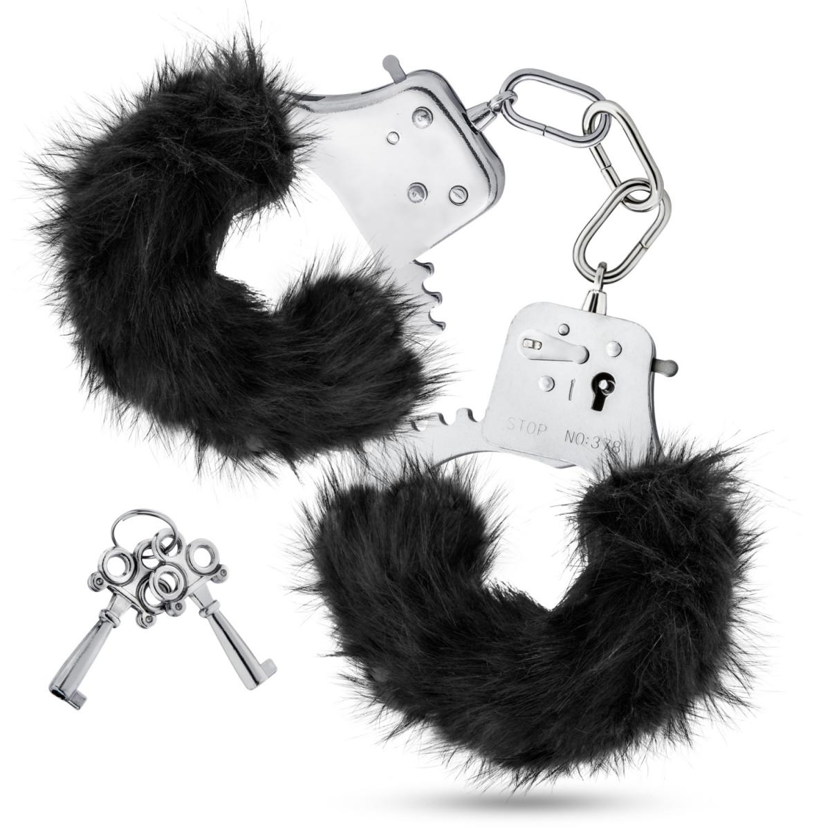 Наручники з хутром Blush Temptasia - Plush Fur Cuffs - Black