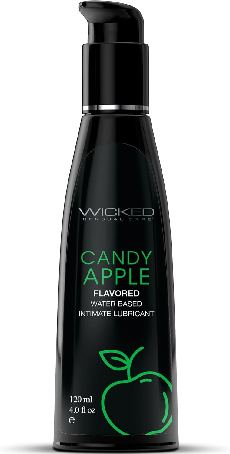 Съедобный лубрикант со вкусом яблока Wicked Candy Apple на водной основе, 120 мл